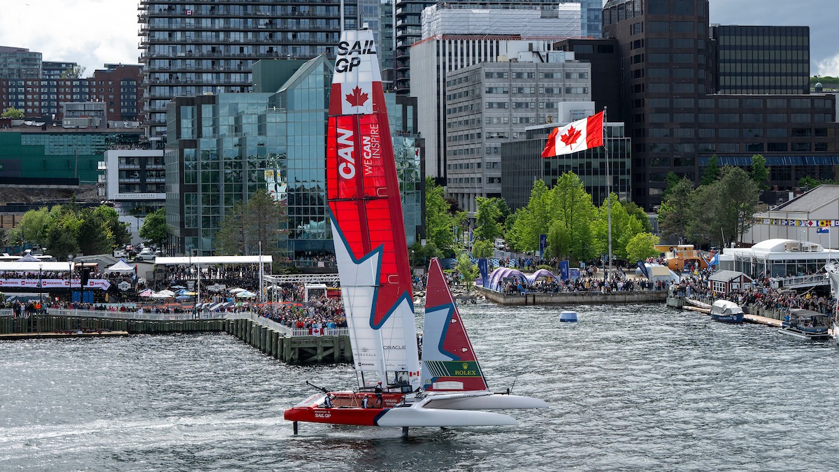 Sell-out crowds cheered on the home Canadian team from the waterfront