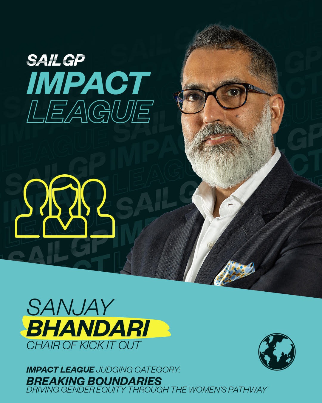 Season 4 // Impact League judge - Sanjay Bhandari graphic