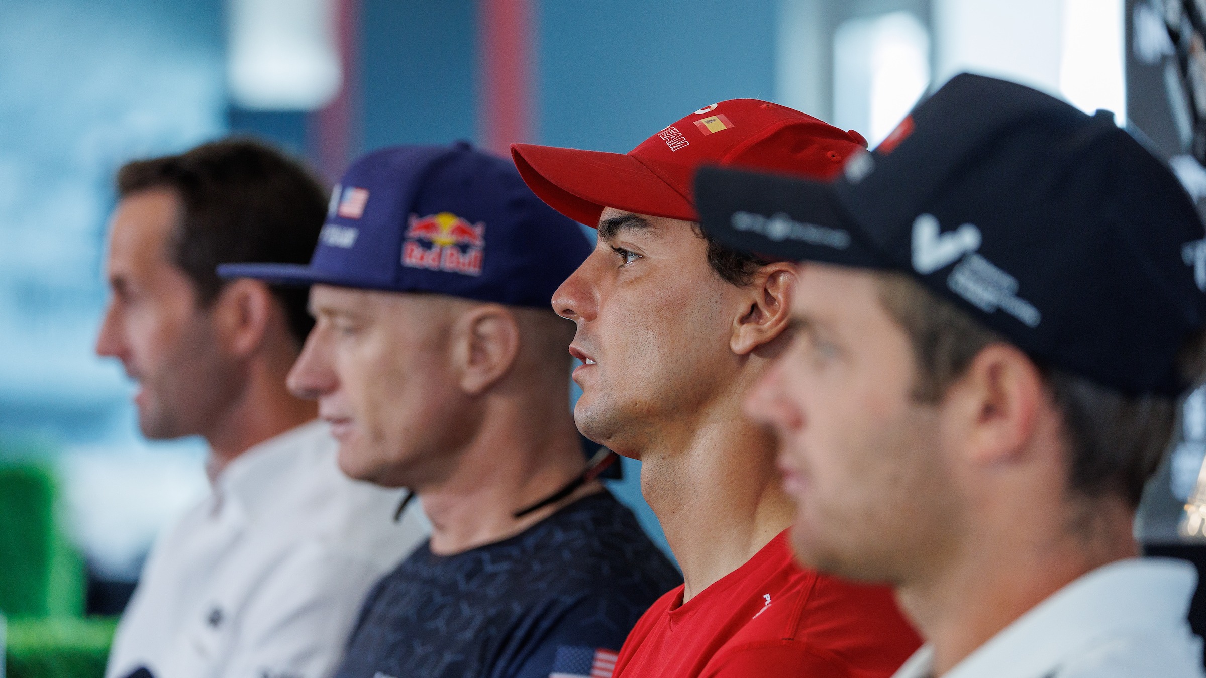 Season 3 // Singapore Sail Grand Prix // Drivers at press conference 