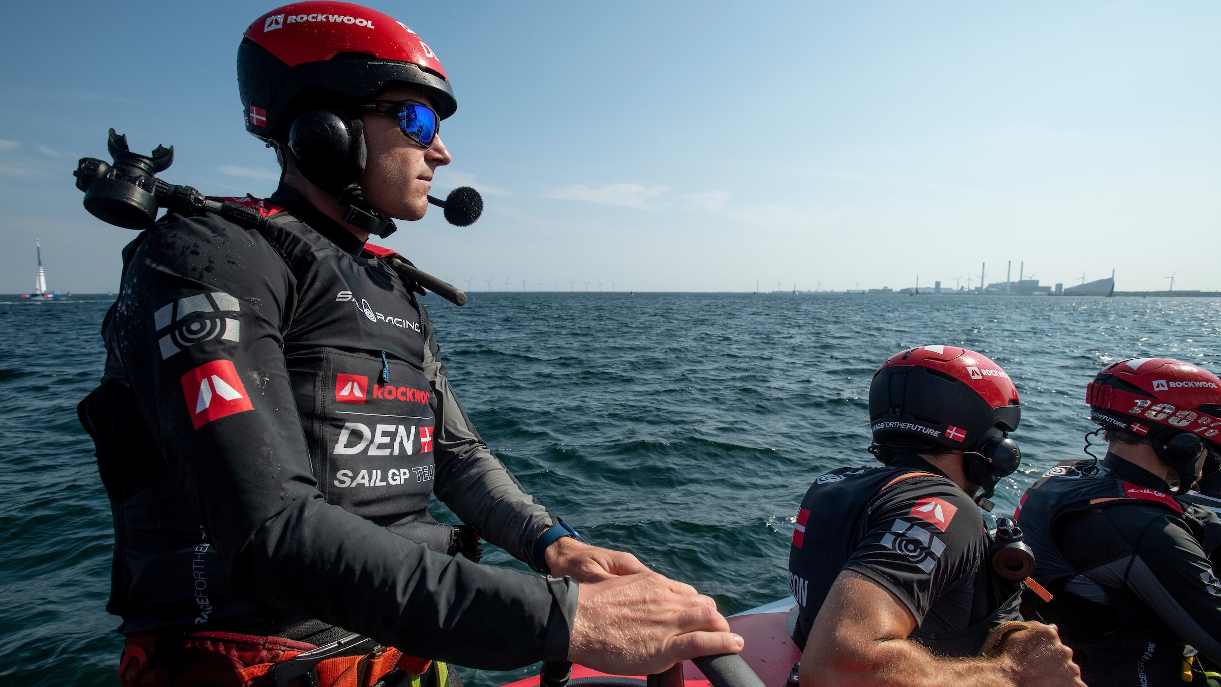 Season 3 // ROCKWOOL Denmark Sail Grand Prix // Nicolai Sehested at wheel