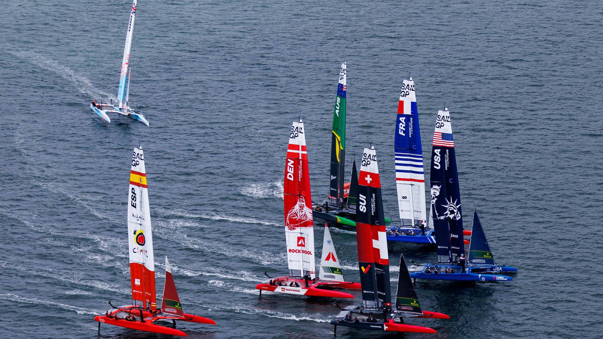 Season 3 // Great Britain Sail Grand Prix // Great Britain SailGP Team back of the fleet 