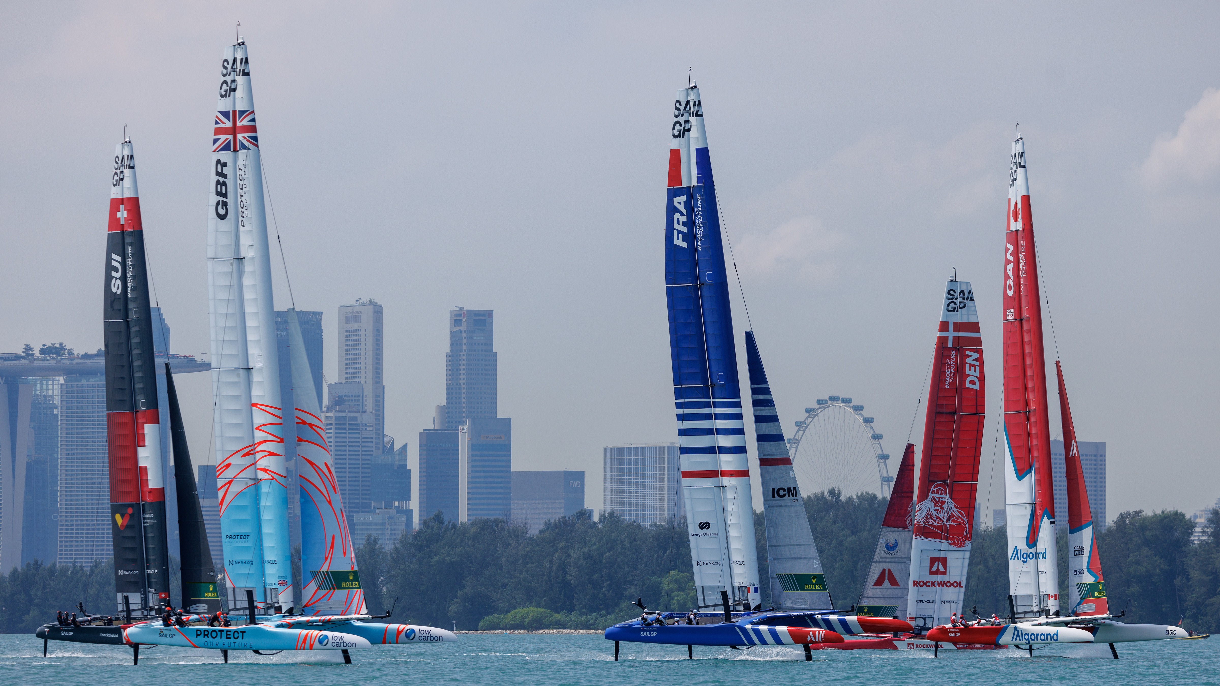 Saison 3 // France SailGP Team // La France et la flotte à Singapour