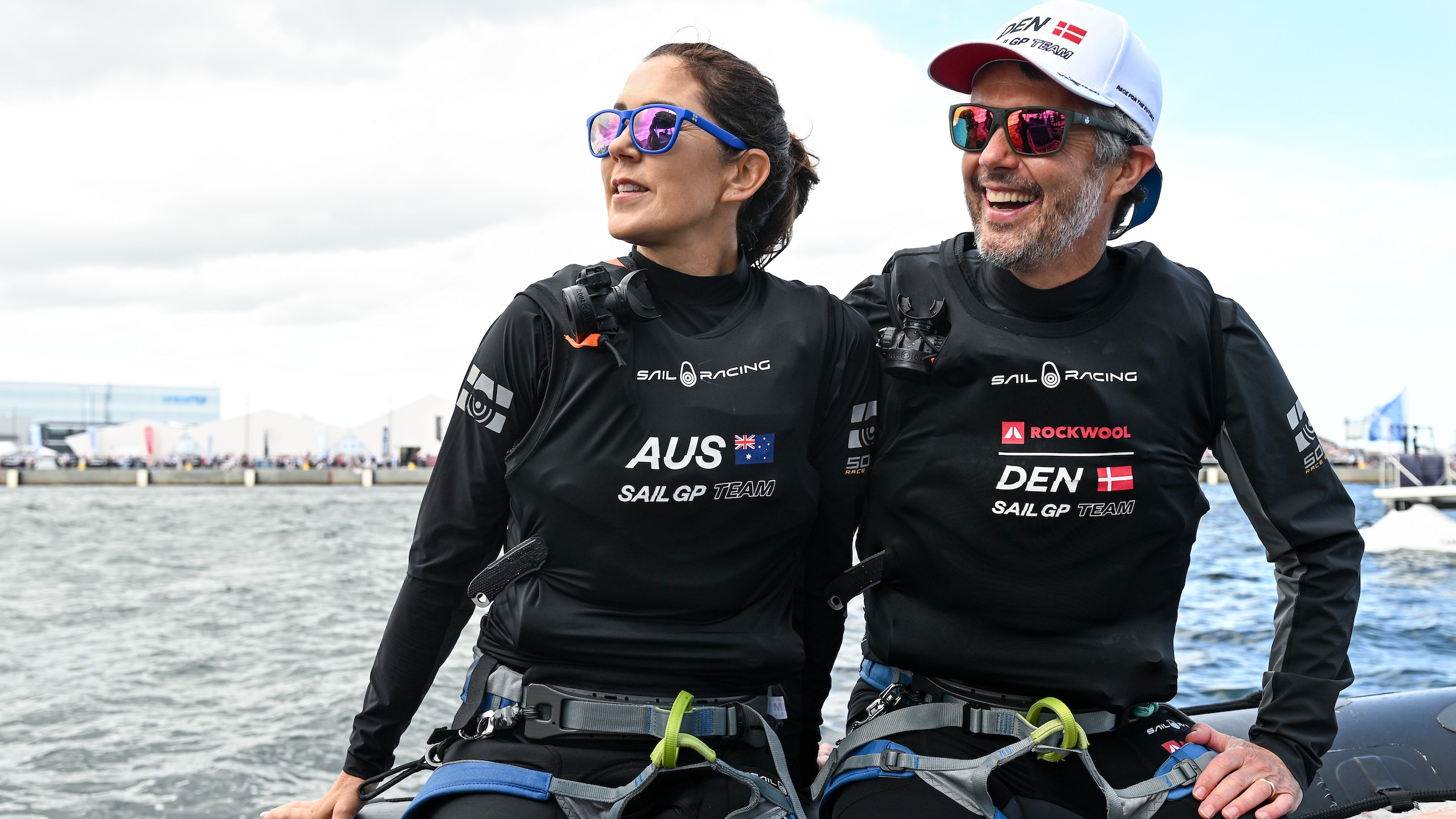 Season 3 // ROCKWOOL Denmark Sail Grand Prix // Crown Prince Frederik and Mary in rib