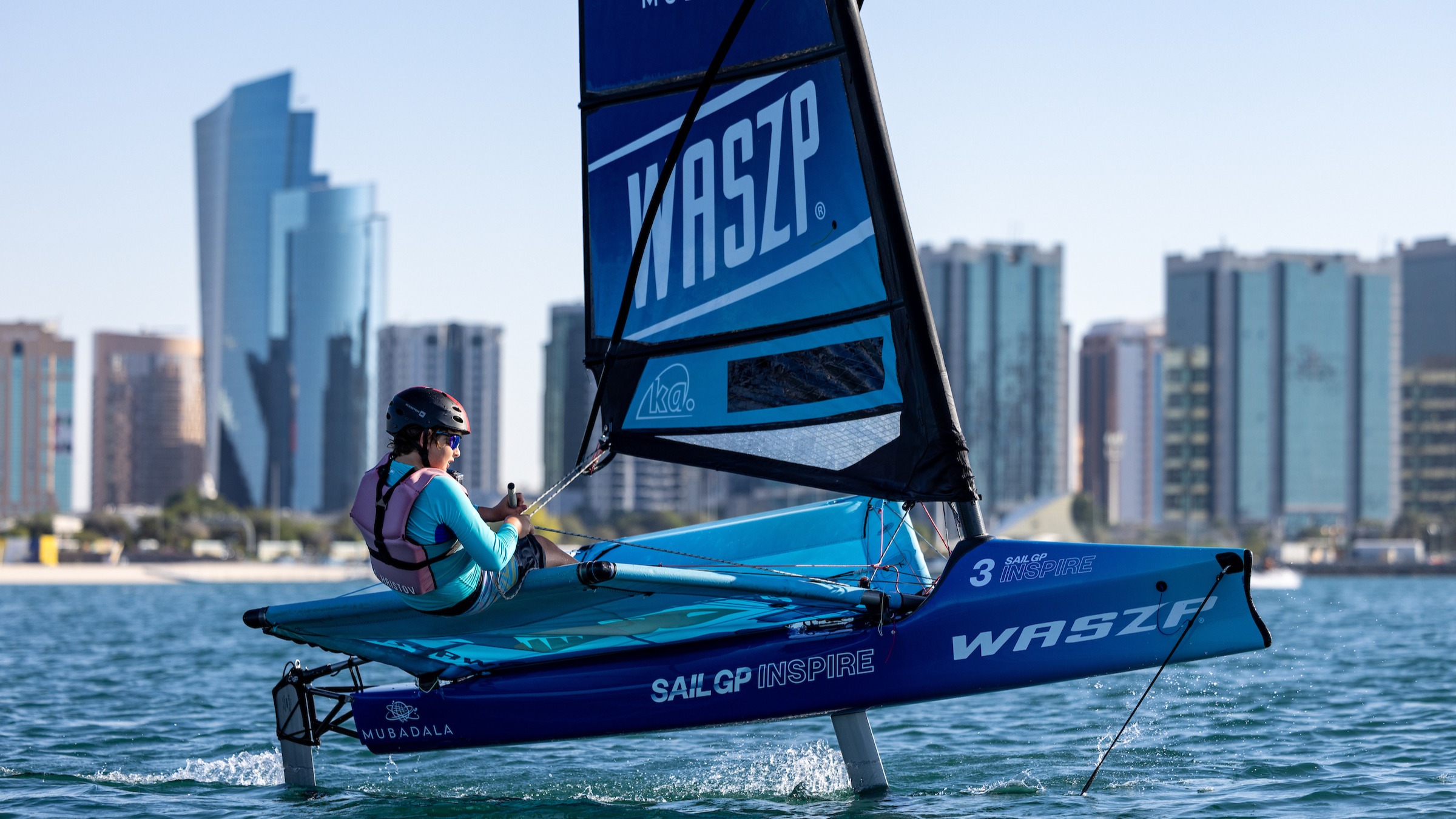 Season 4 // Abu Dhabi Sail Grand Prix // WASZP foiling in Abu Dhabi