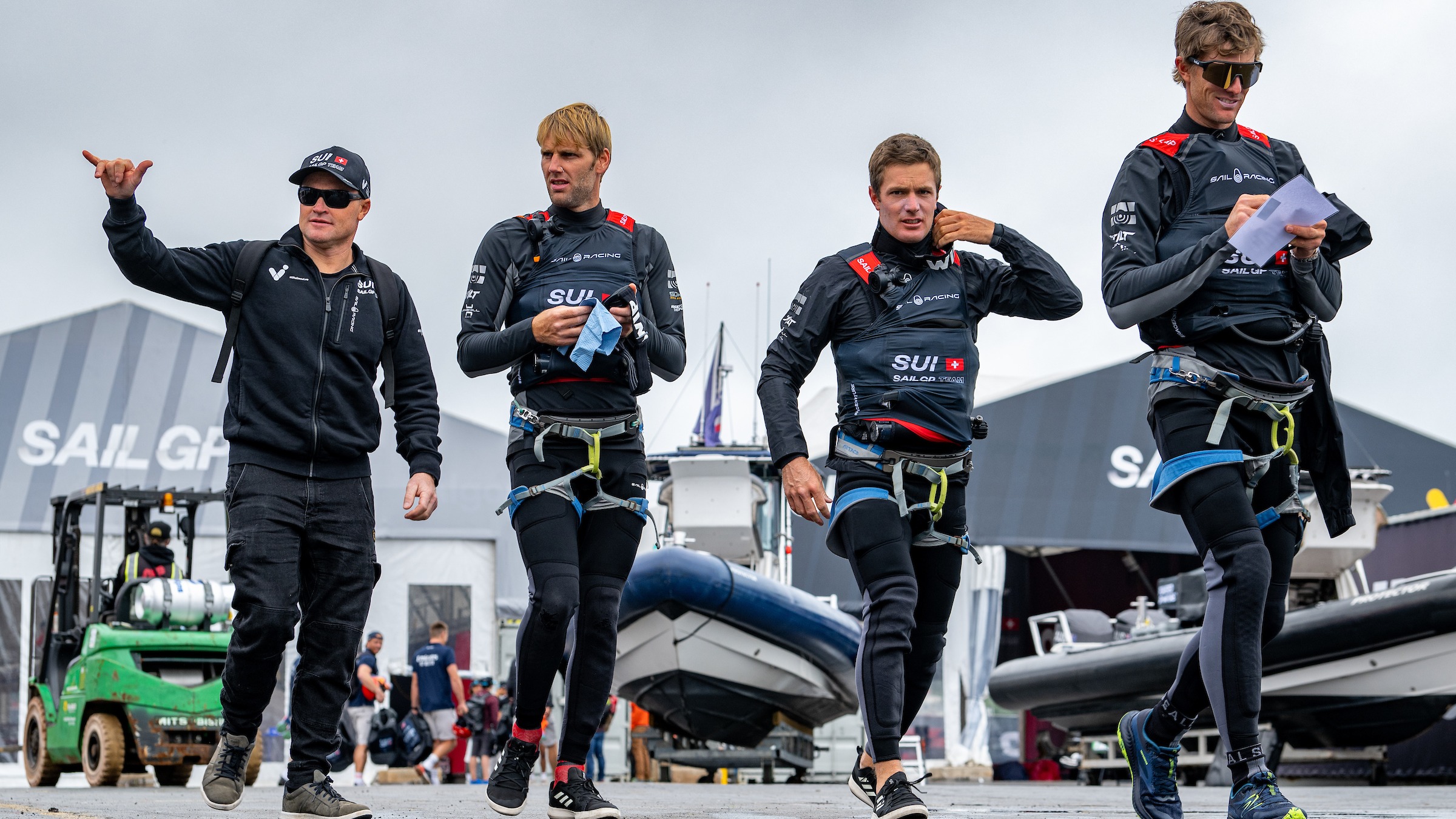 Season 4 // United States Sail Grand Prix Chicago // Swiss team at tech base