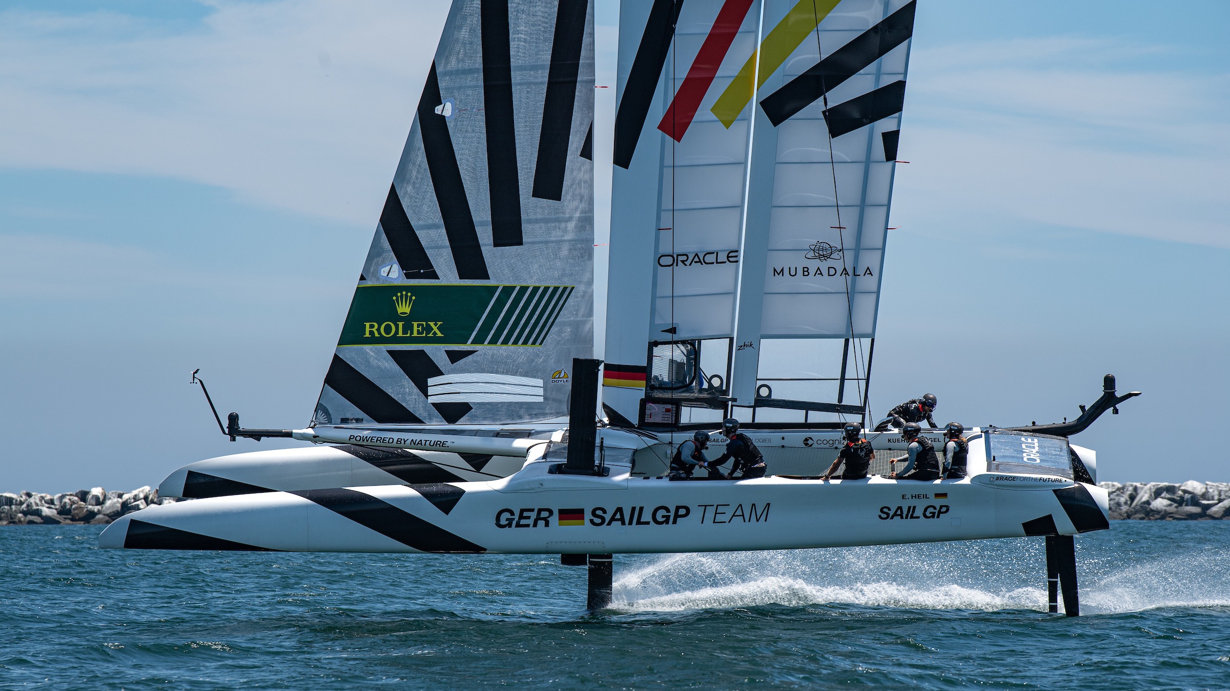 Season 4 // Los Angeles Sail Grand Prix // German F50 underway in practice 