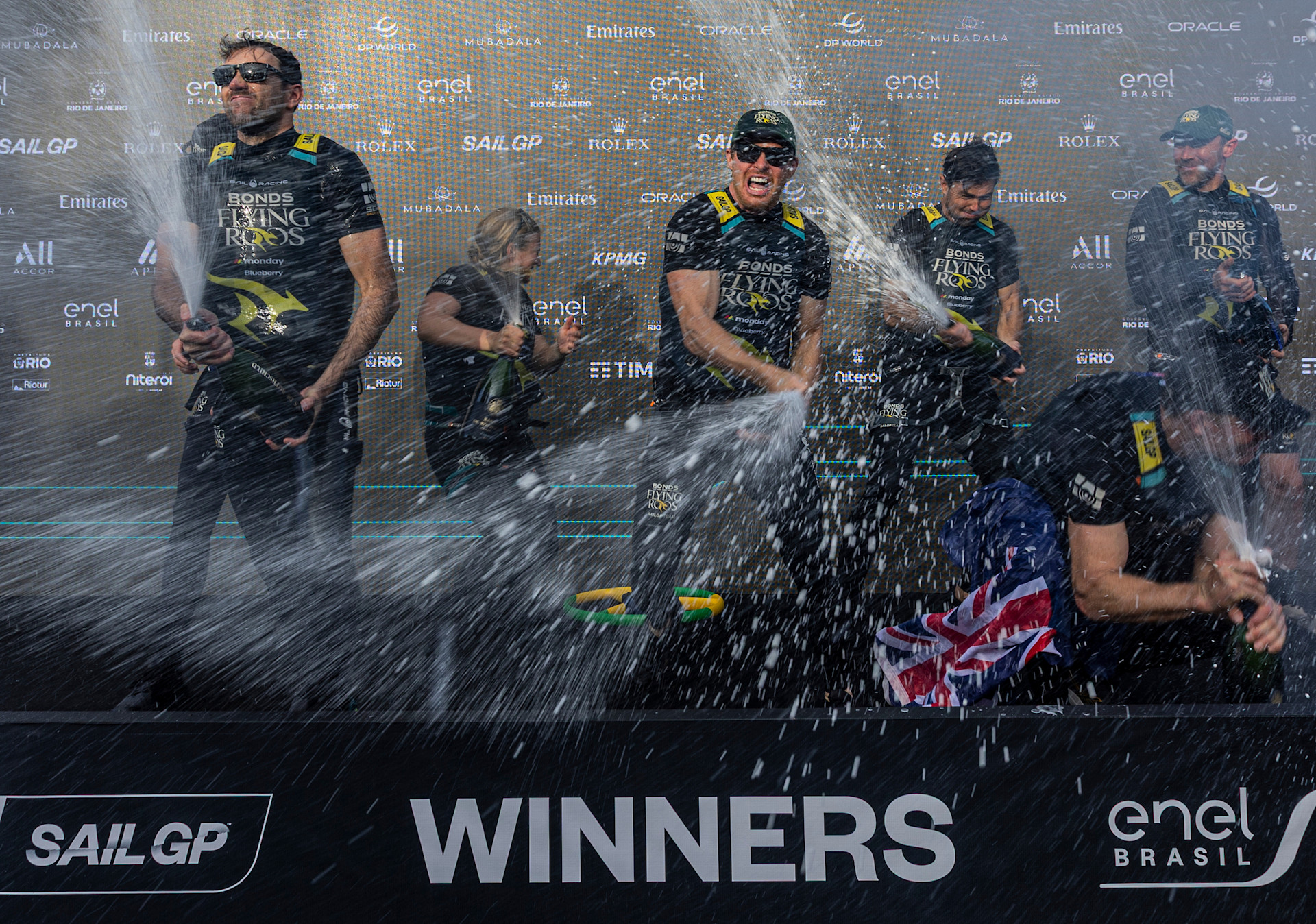 2026 Season // BONDS Flying Roos spray champagne on the Rio podium 4:3