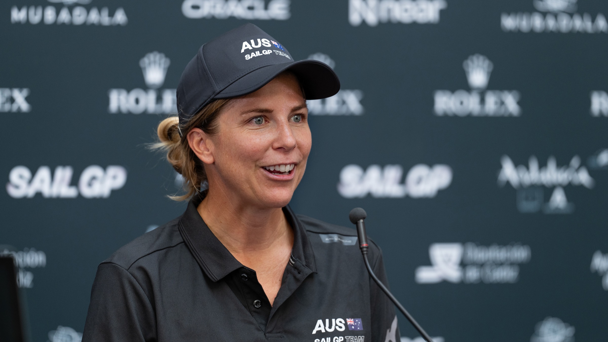 Season 4 // Nina Curtis at Cadiz press conference ahead of Spain SailGP