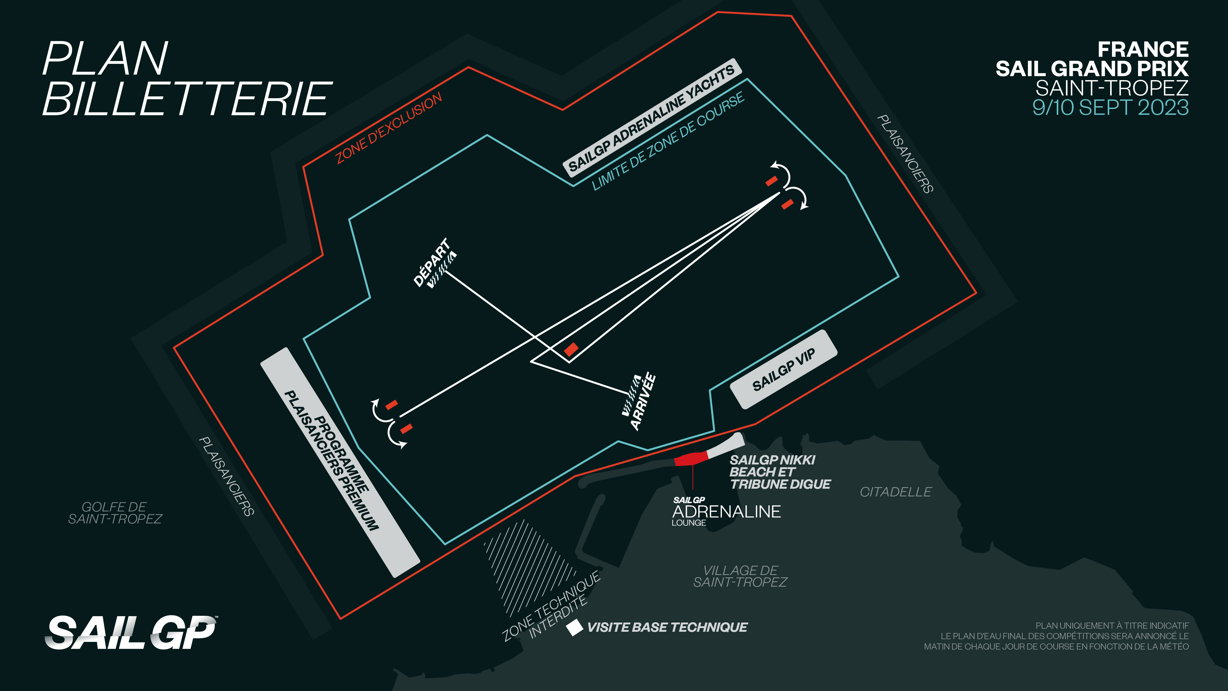 Season 3 // France Sail Grand Prix | Saint-Tropez ticketing map