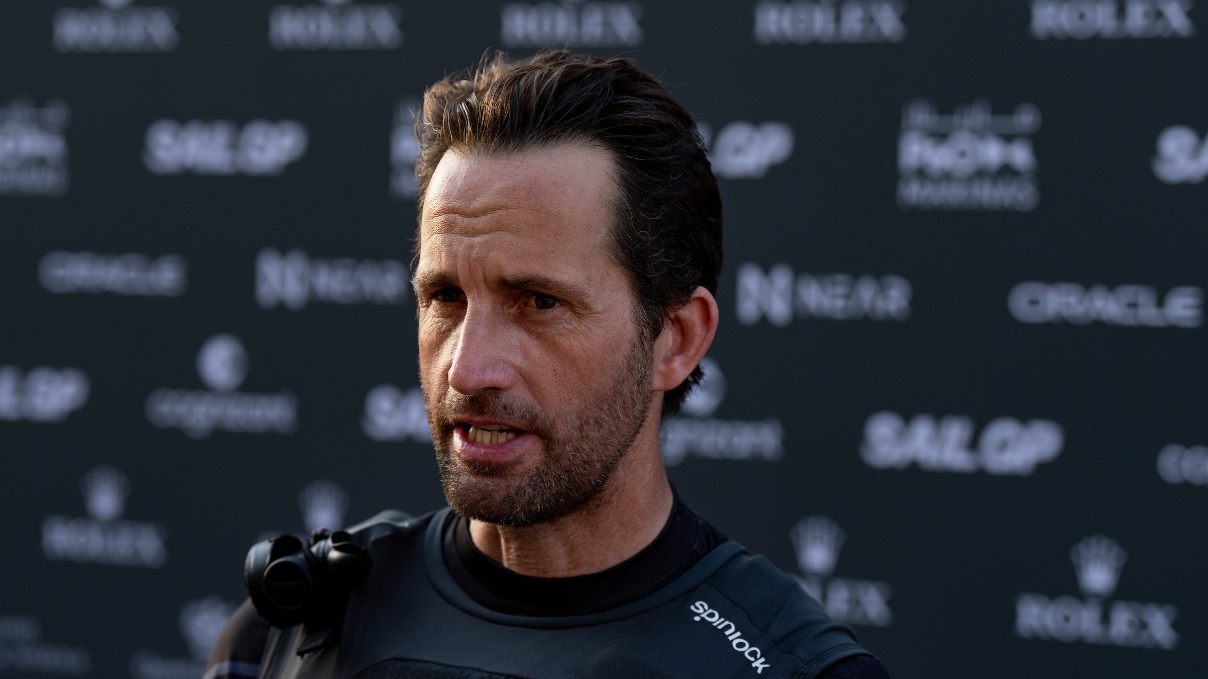 Season 3 // Dubai Sail Grand Prix // Ben Ainslie at Mixed Zone