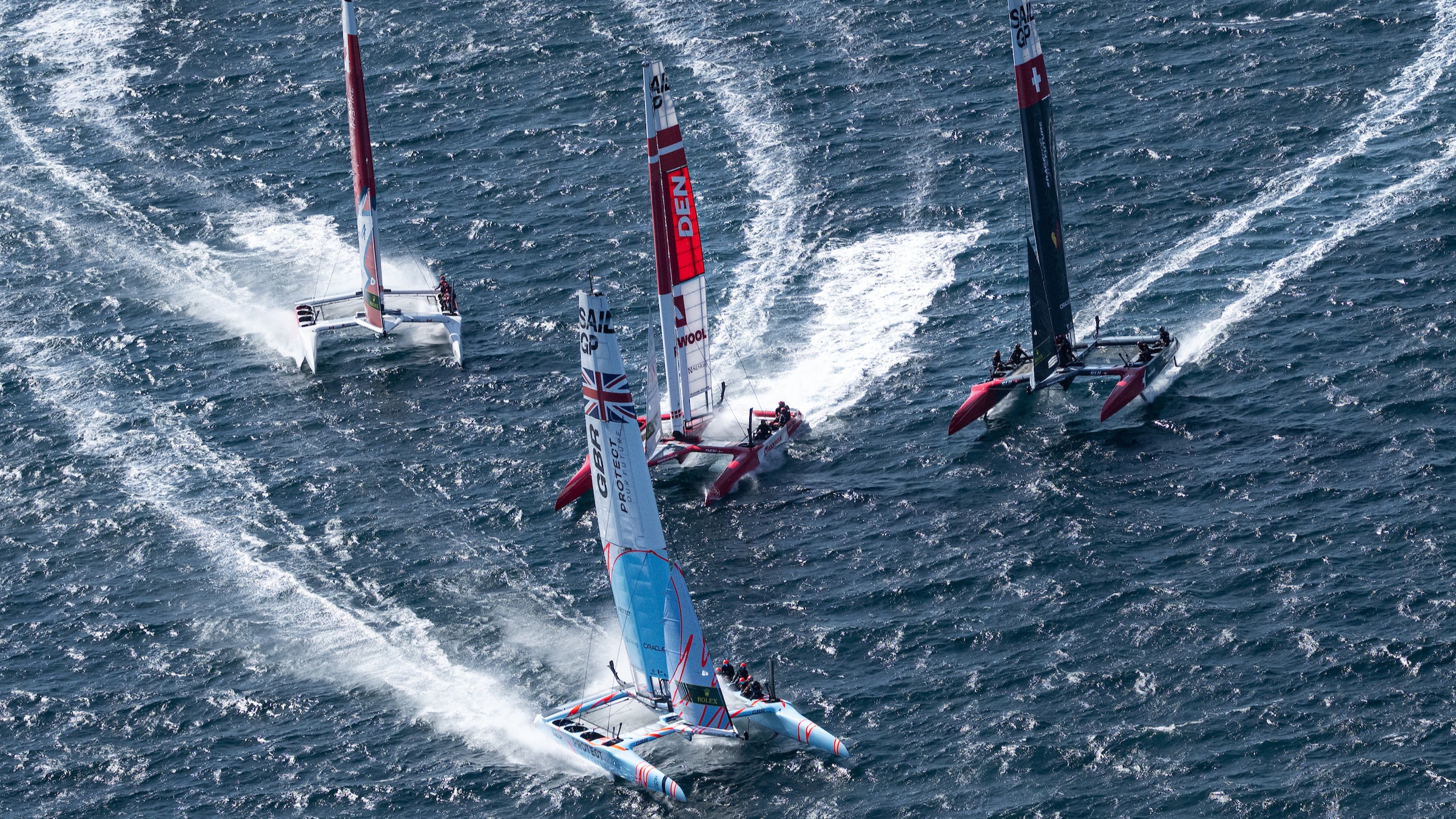 Season 3 // Range Rover France Sail Grand Prix // Great Britain leads the fleet