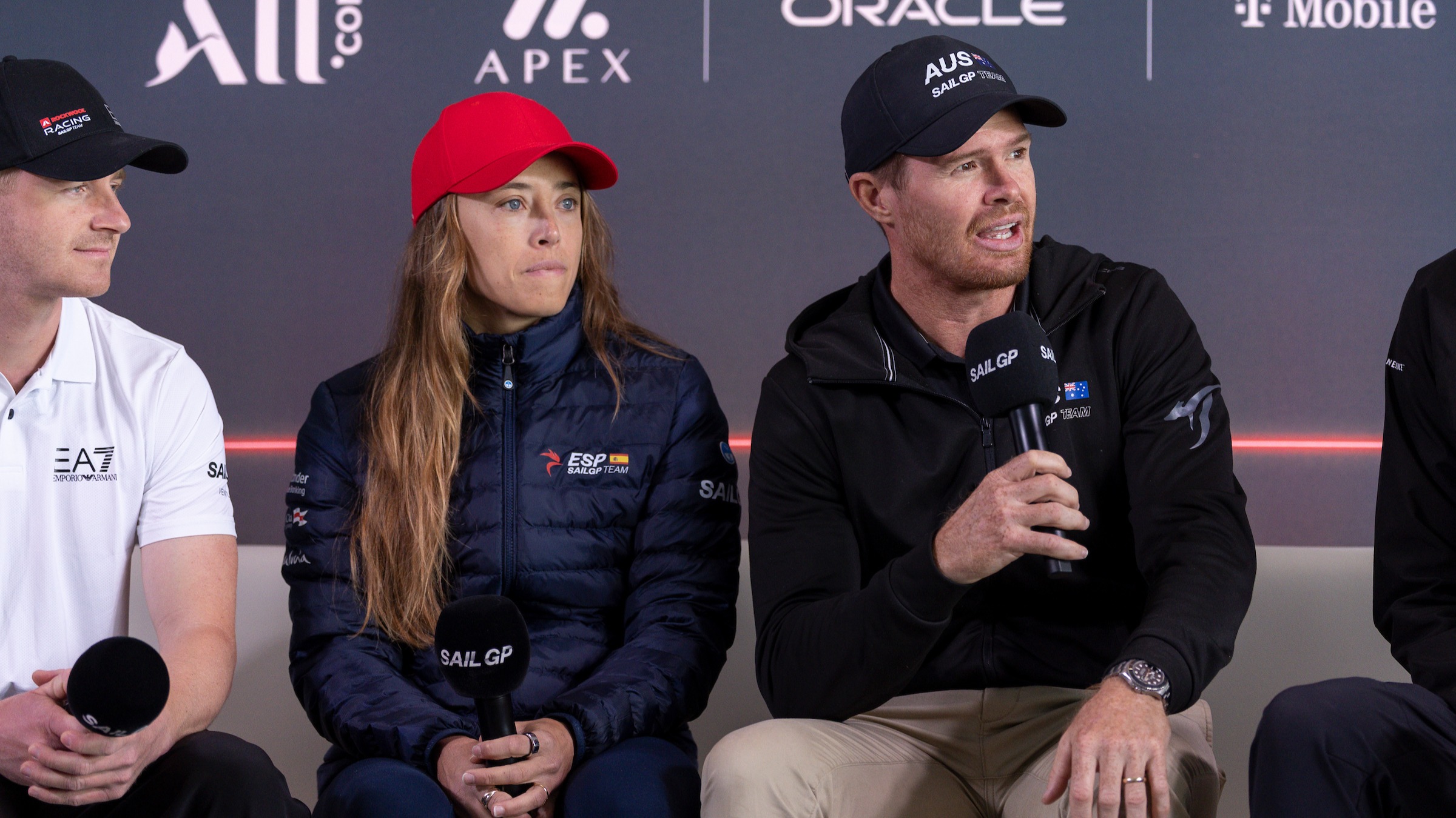 2025 Season // San Francisco press conference Tom Slingsby with Nicole van der Velden