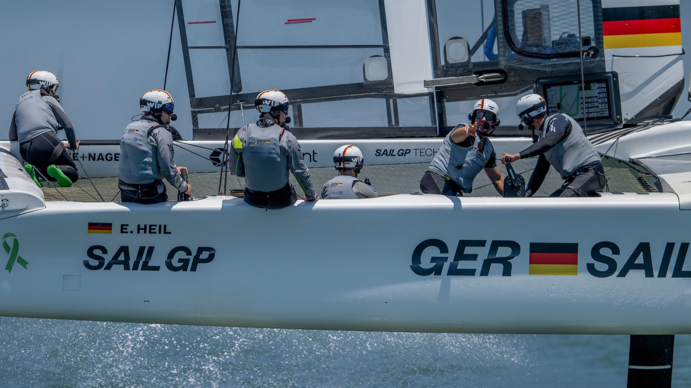 Season 4 // Close up of German crew during San Francisco practice 