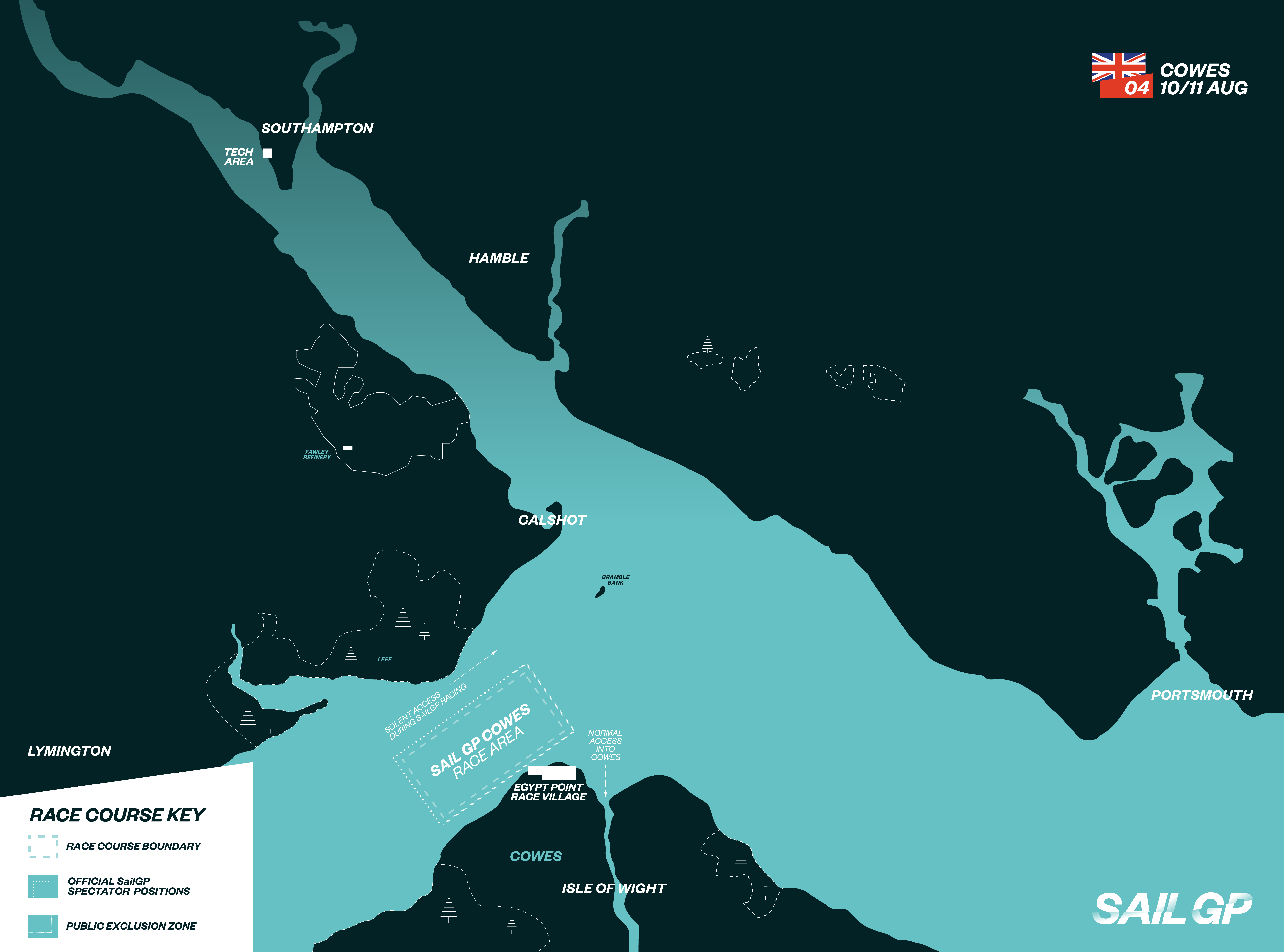 Cowes Race Map