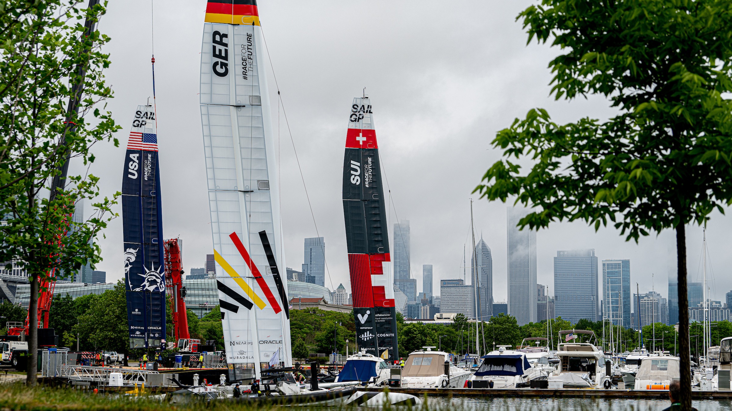 Season 4 // United States Sail Grand Prix Chicago // Germany F50 at the tech site