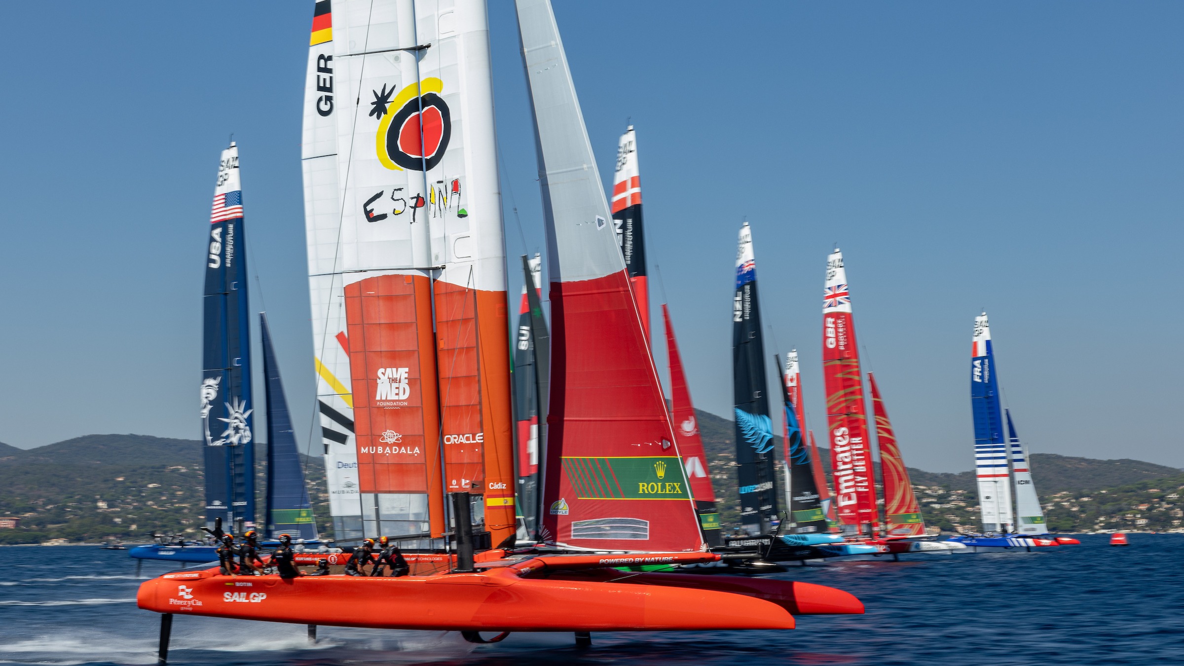 Season 4 // Spain leads the fleet on race day 1 of Saint Tropez
