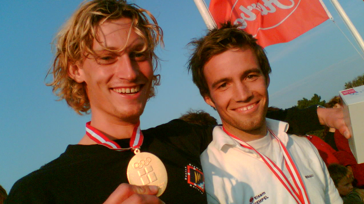 Season 3 // Denmark SailGP Team // Martin Kirketerp with gold medal
