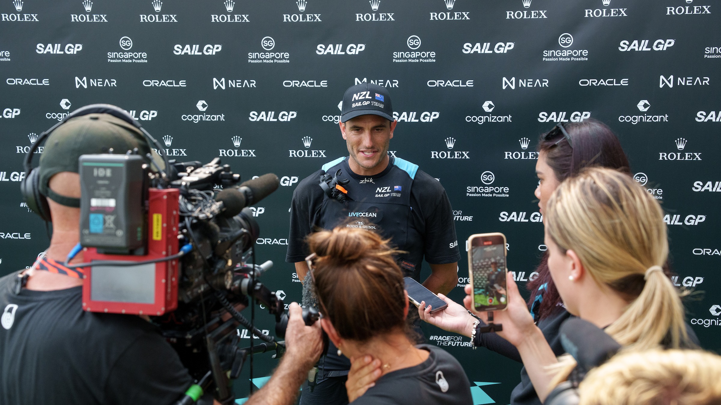 Season 3 // Singapore Sail Grand Prix // Blair Tuke in Mixed Zone