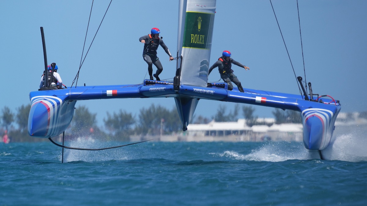 The France SailGP Team in action