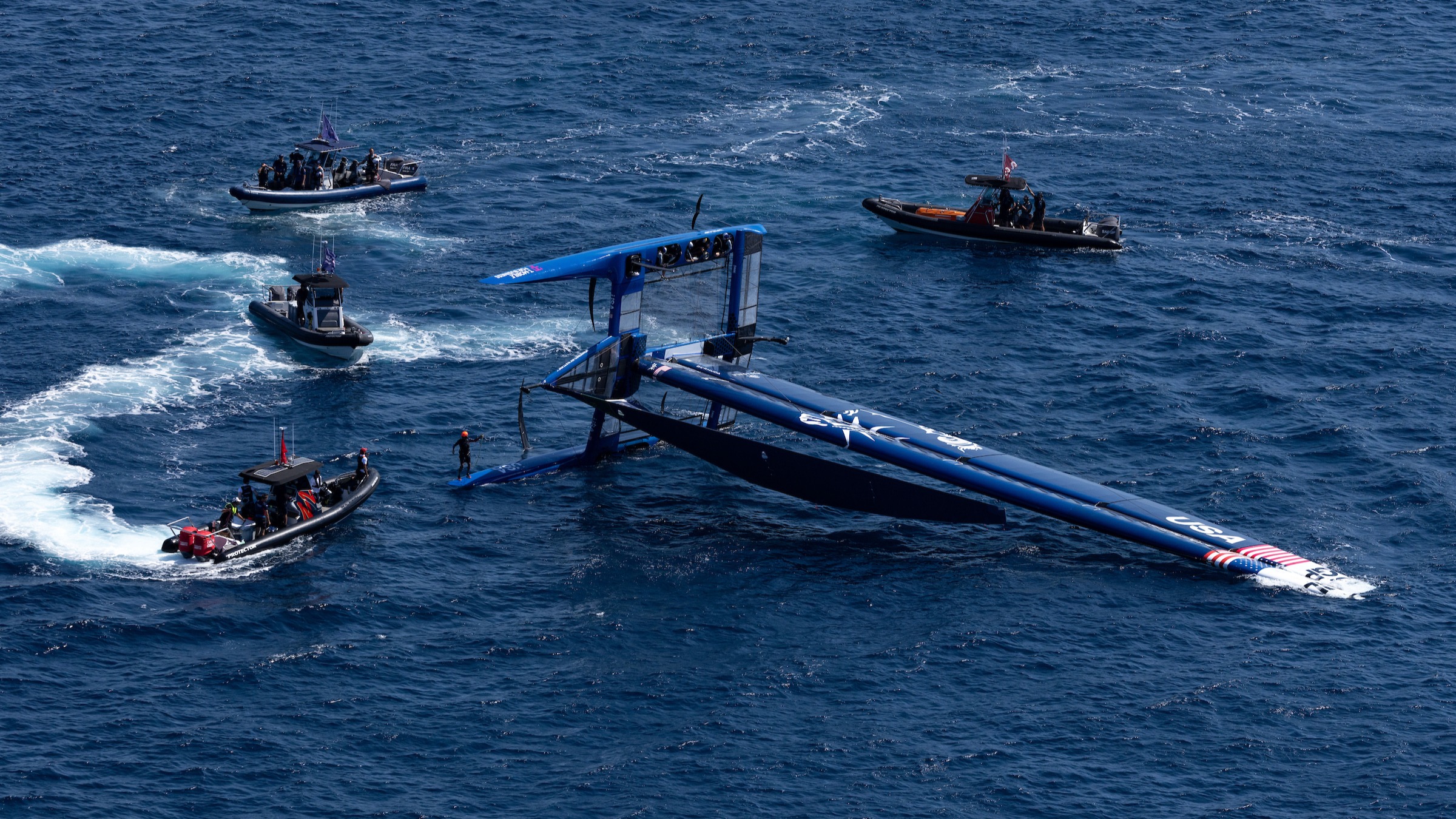 Season 4 // United States capsize in Saint Tropez practice