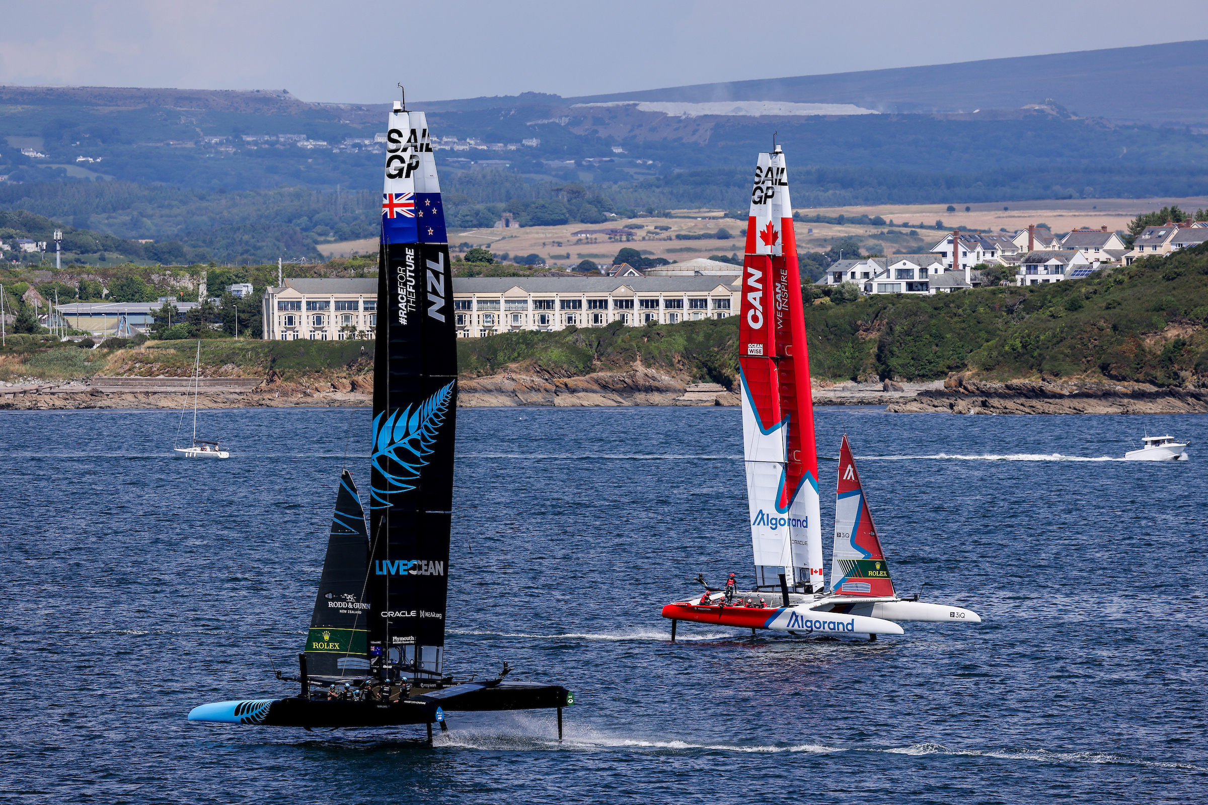 Season 3// Great Britain Sail Grand Prix // Canada and New Zealand in practice 