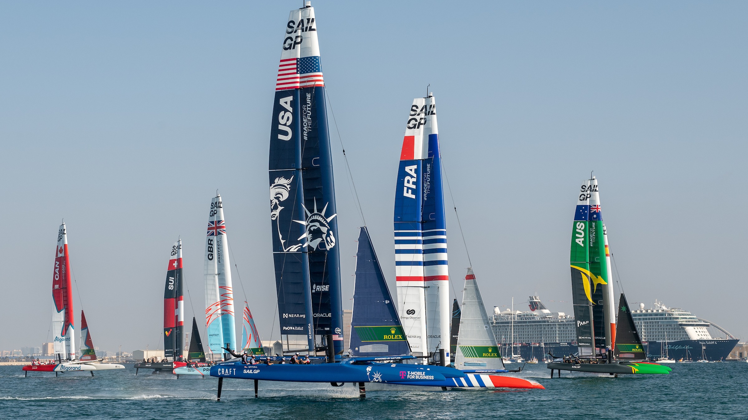 Season 3 // Dubai Sail Grand Prix // Australia lead the fleet 