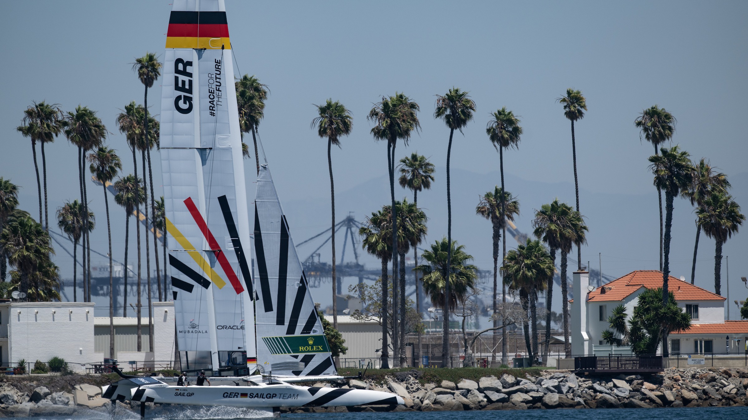 PHOTOS First F50s hit the water in LA ahead of Los Angeles SailGP