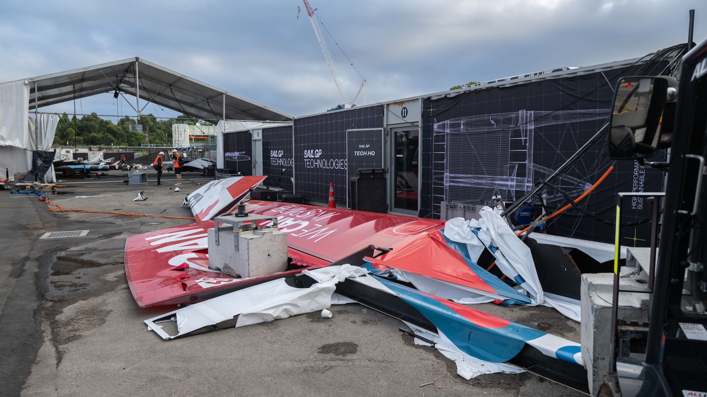 Season 3 // Australia Sail Grand Prix // Canada wing damage