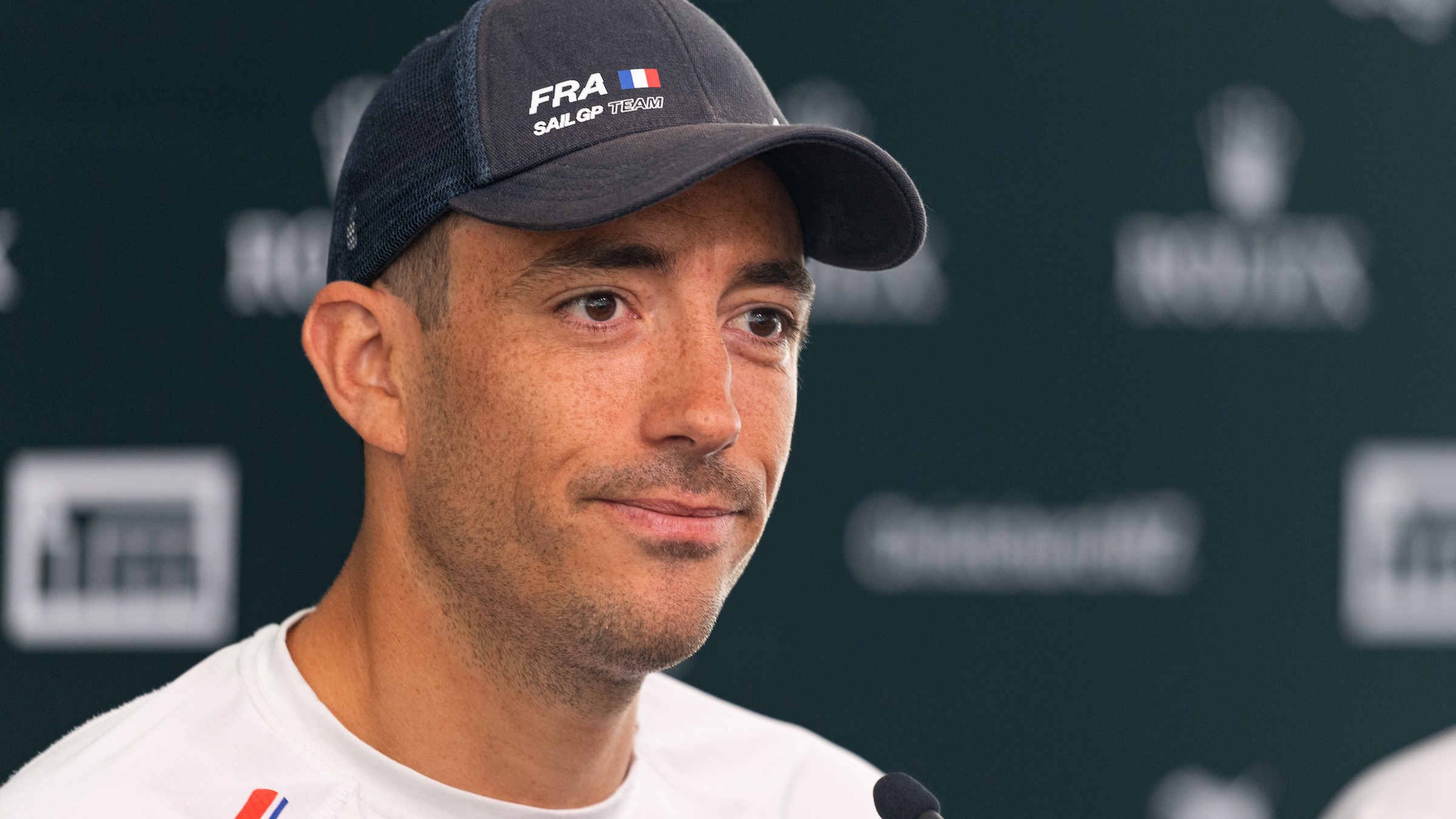 Season 4 // France driver Quentin Delapierre speaks to press at the press conference in Los Angeles 