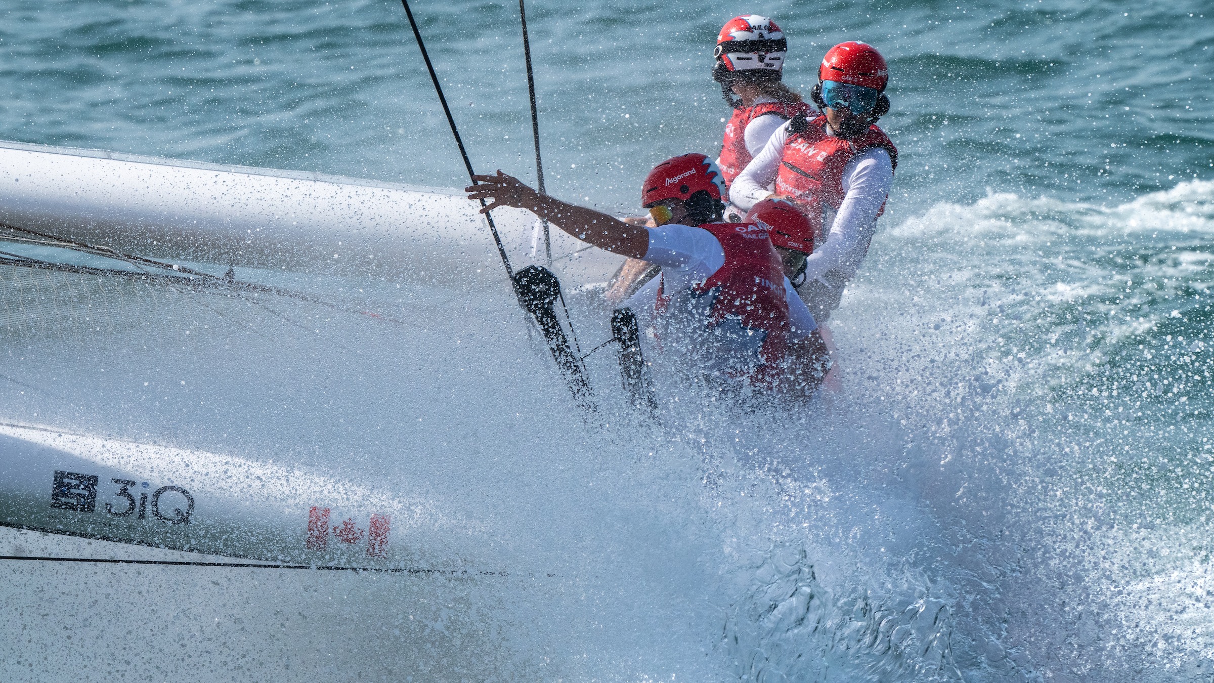 Season 3 // Dubai Sail Grand Prix // Canada splashdown in practice racing 