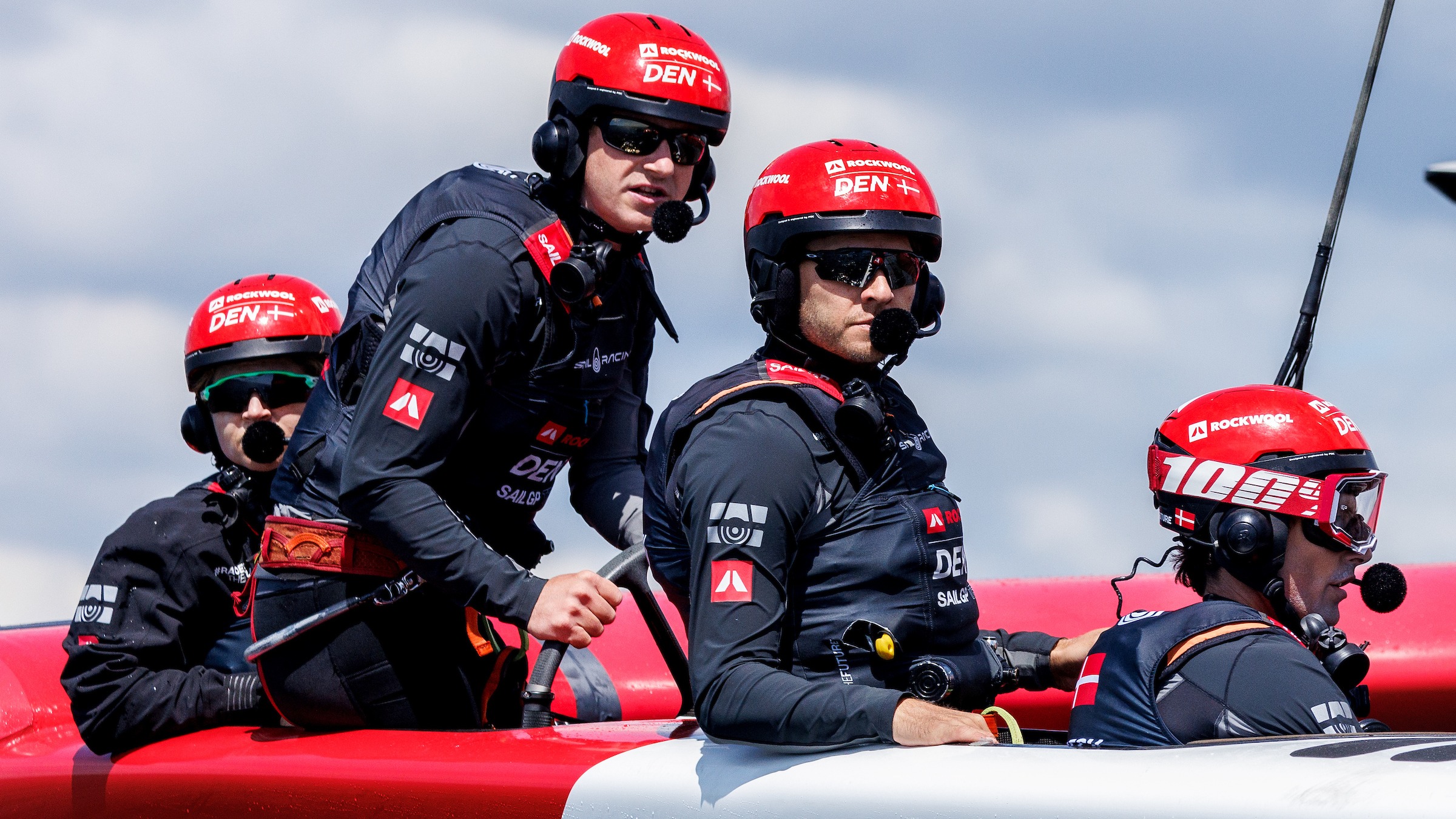 Season 3 // Denmark SailGP Team // Nicolai Sehested with crew on F50