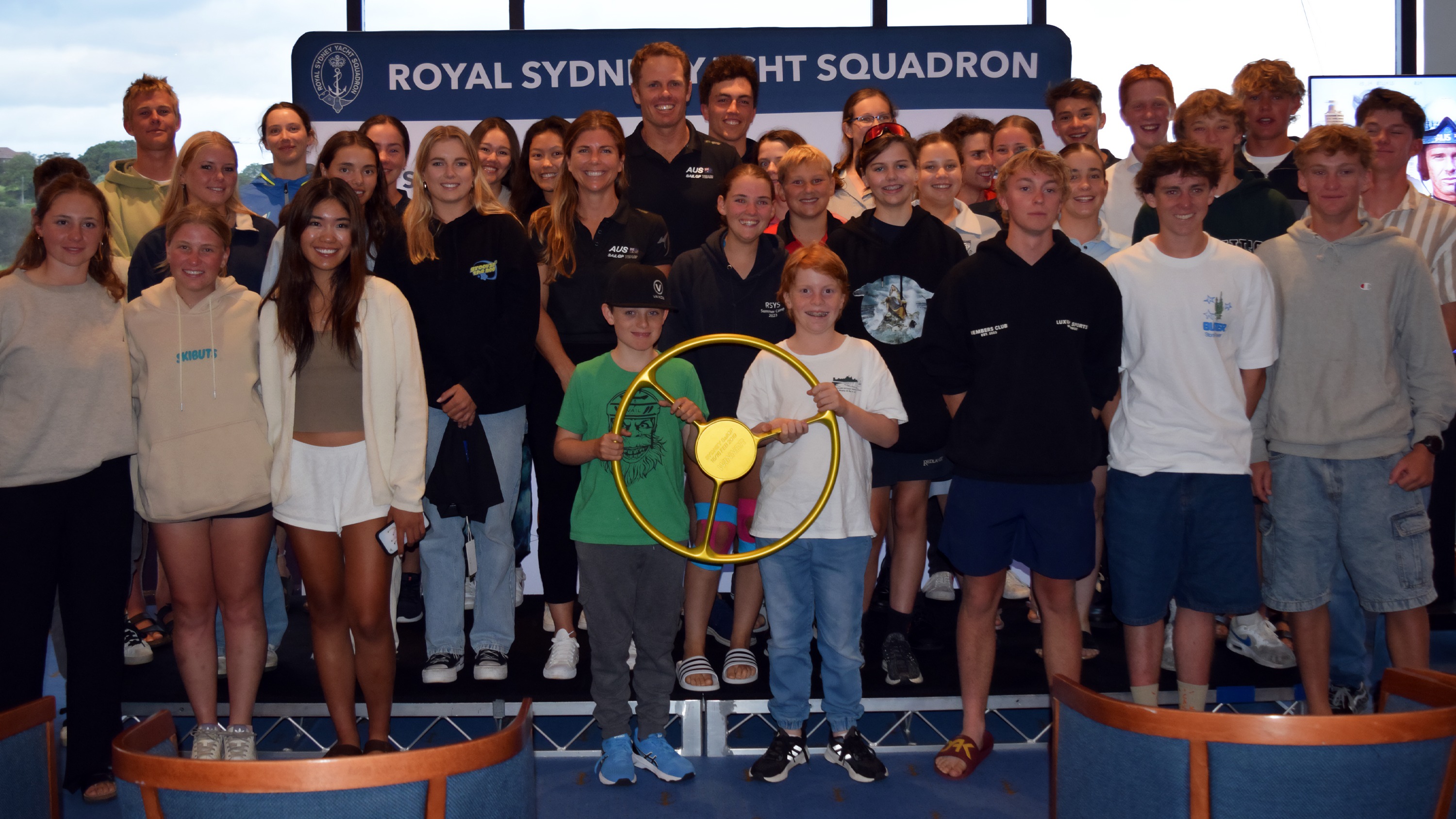 Season 4 // Young fans with Australia SailGP Team at Hardy Cup in Sydney