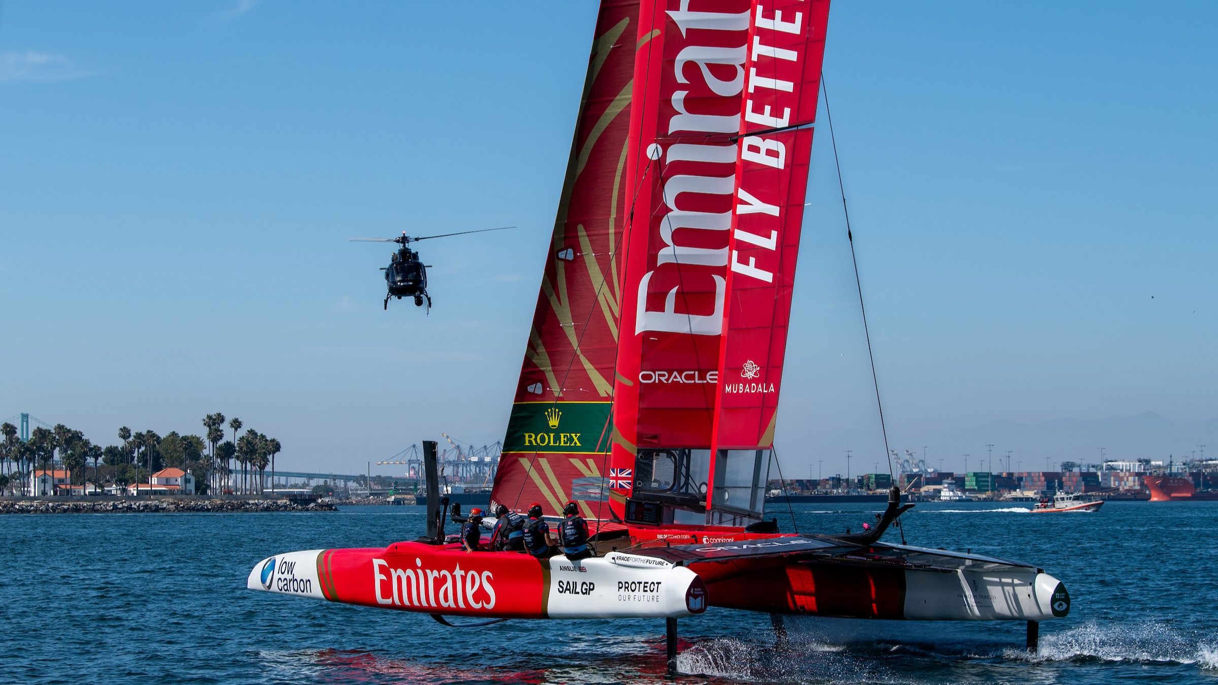 Season 4 // Los Angeles Sail Grand Prix // Emirates GBR win practice racing