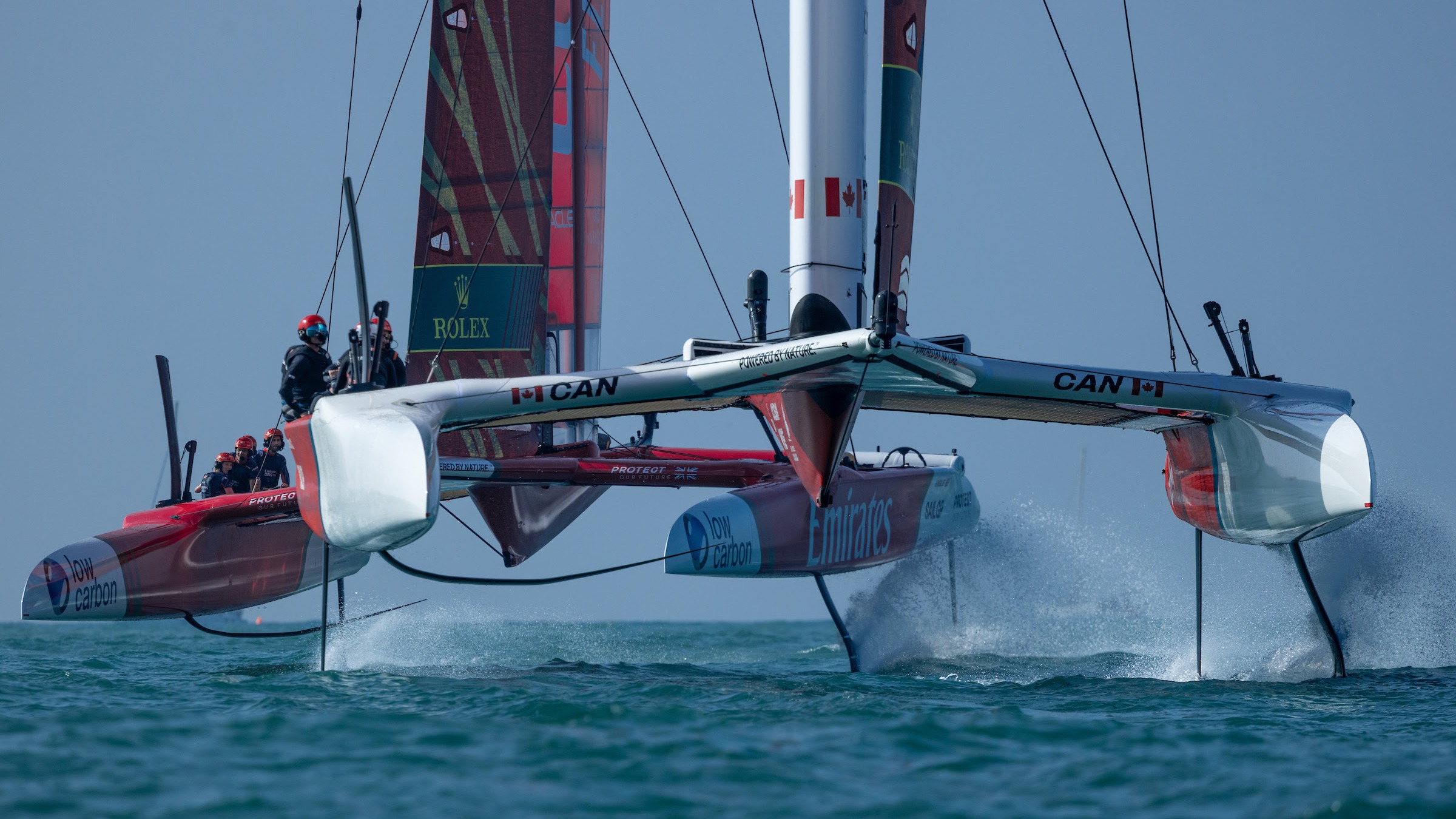 Season 4 // Canada SailGP Team underway in Cadiz during the Spain Sail Grand Prix