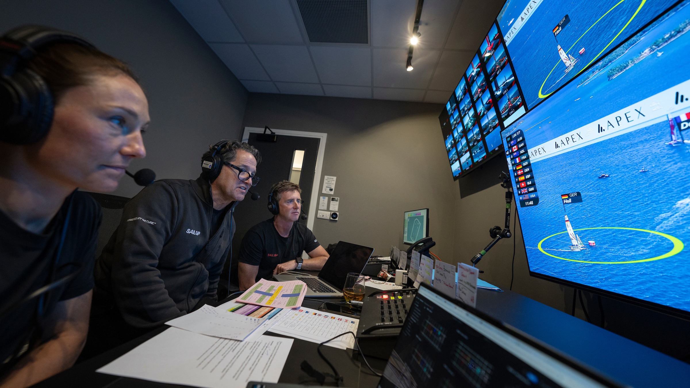 Season 4 // Emily Nagel, Todd Harris and Stevie Morrison commentating Bermuda 