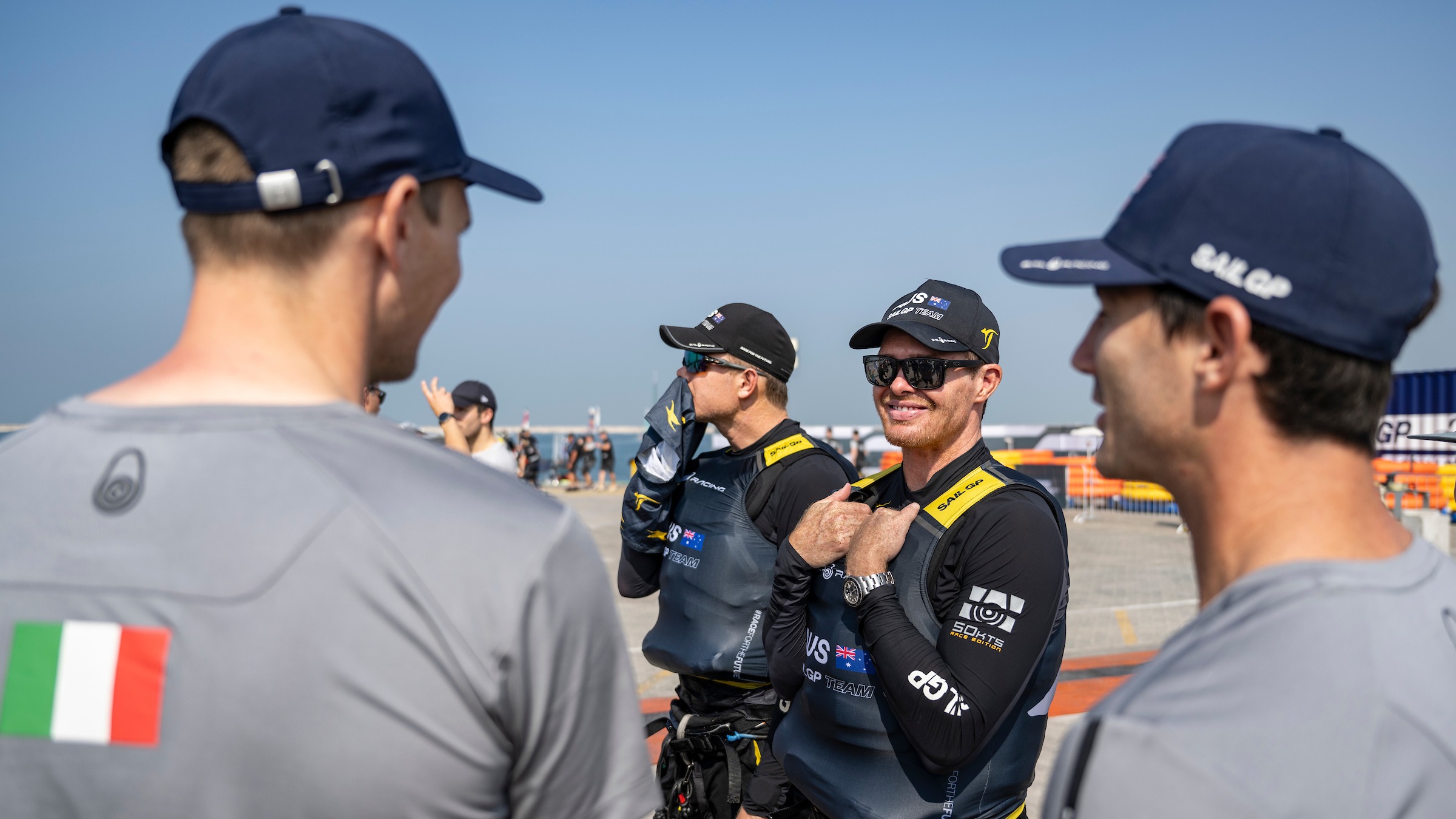 2025 Season // Tom Slingsby and Kyle Langford meet in Dubai tech site 