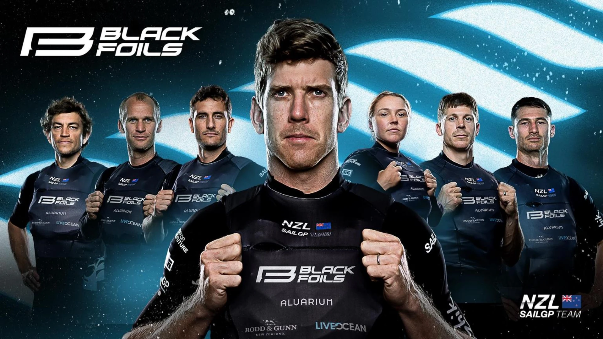 New Zealand SailGP Team | Black Foils - Launch Hero Asset