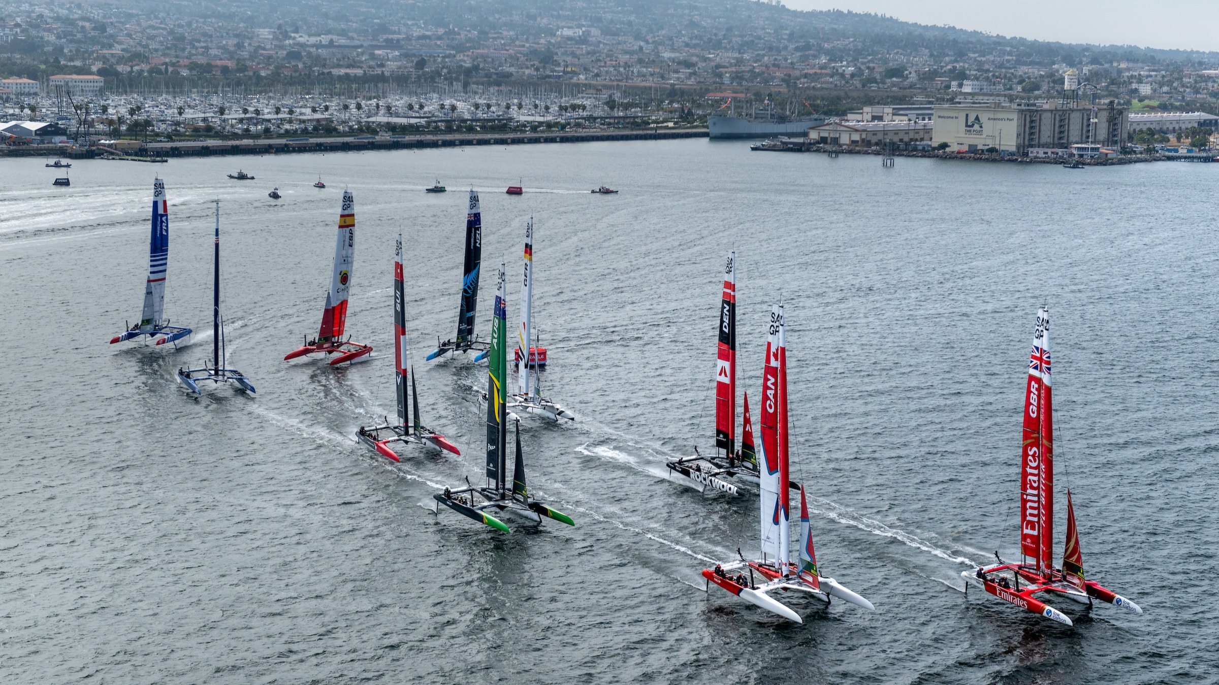 Season 4 // Los Angeles Sail Grand Prix // Fleet on day 1