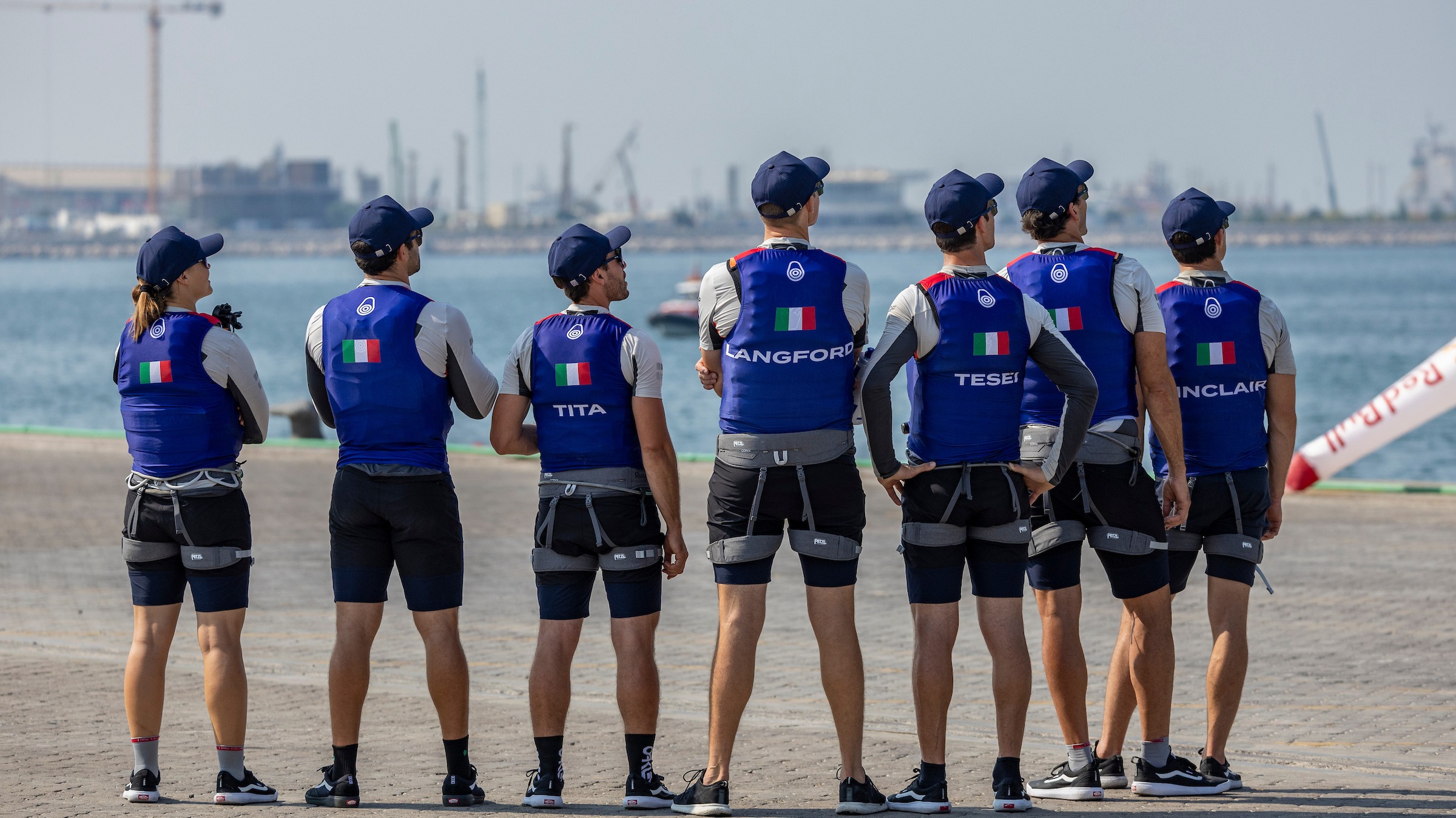 2025 Season // Back of Italy crew in Dubai tech site 