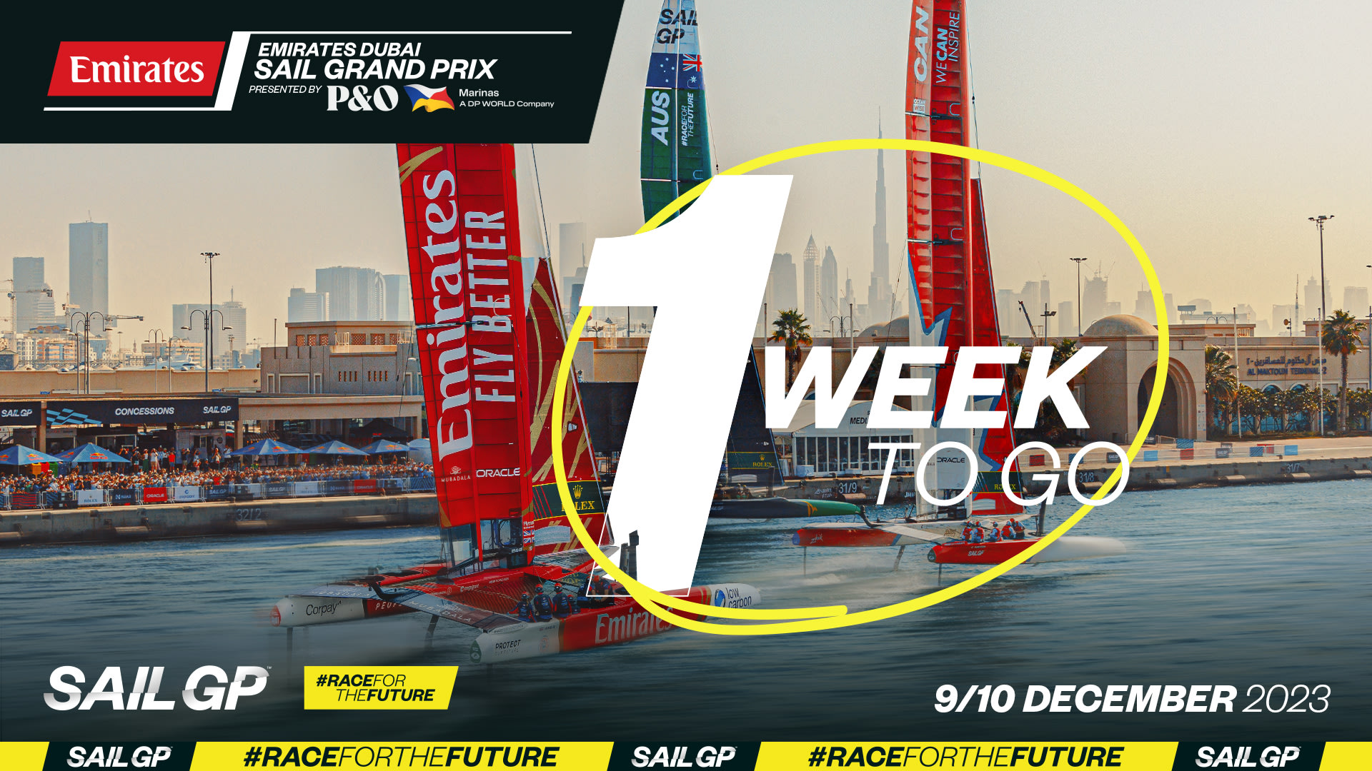 One week to go: Excitement builds for upcoming Emirates Dubai Sail Grand Prix