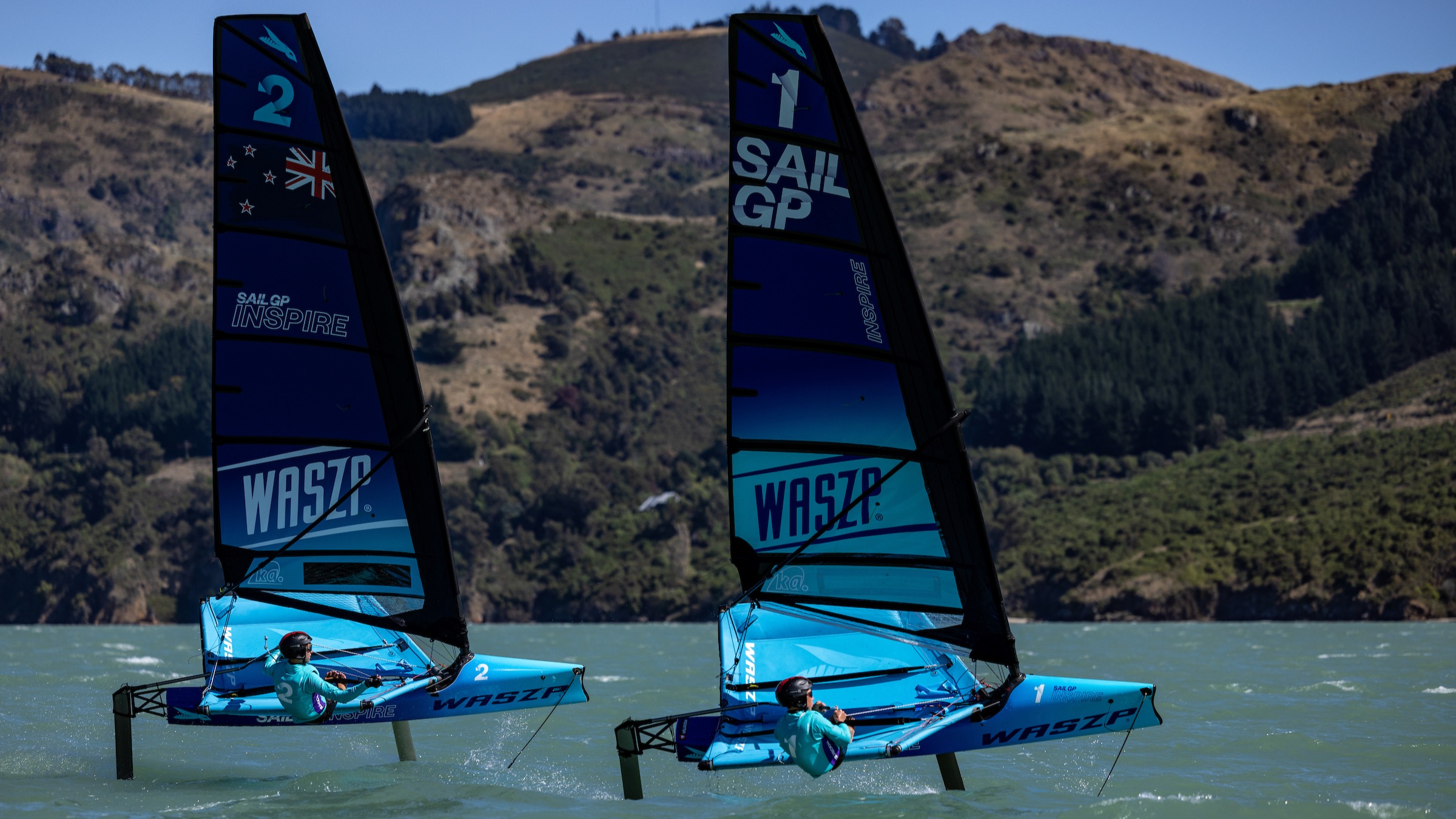 Season 3 // New Zealand Sail Grand Prix // WASZPs hit the water in Lyttelton