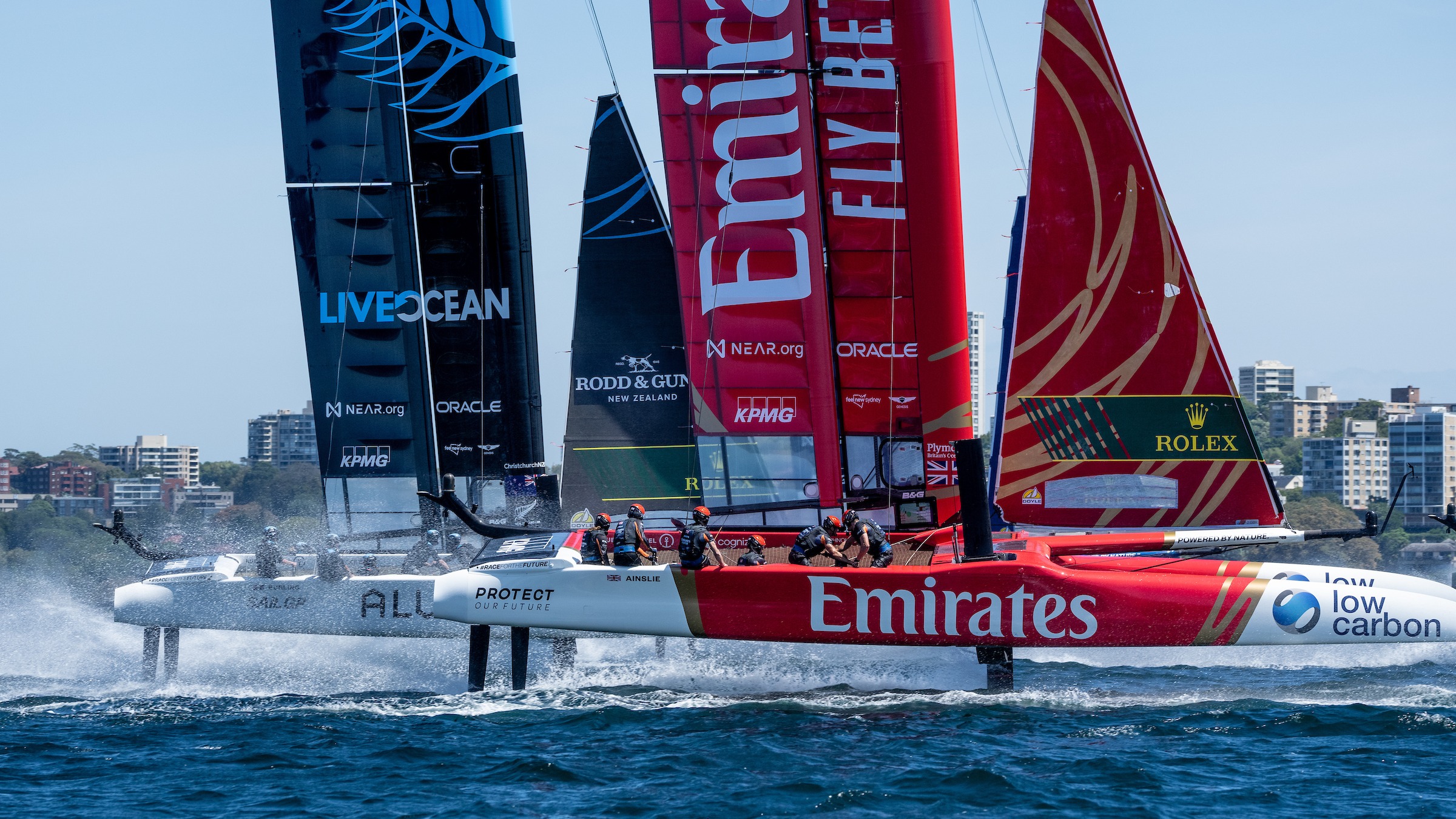 New Zealand and Emirates Great Britain SailGP Teams reveal new F50 