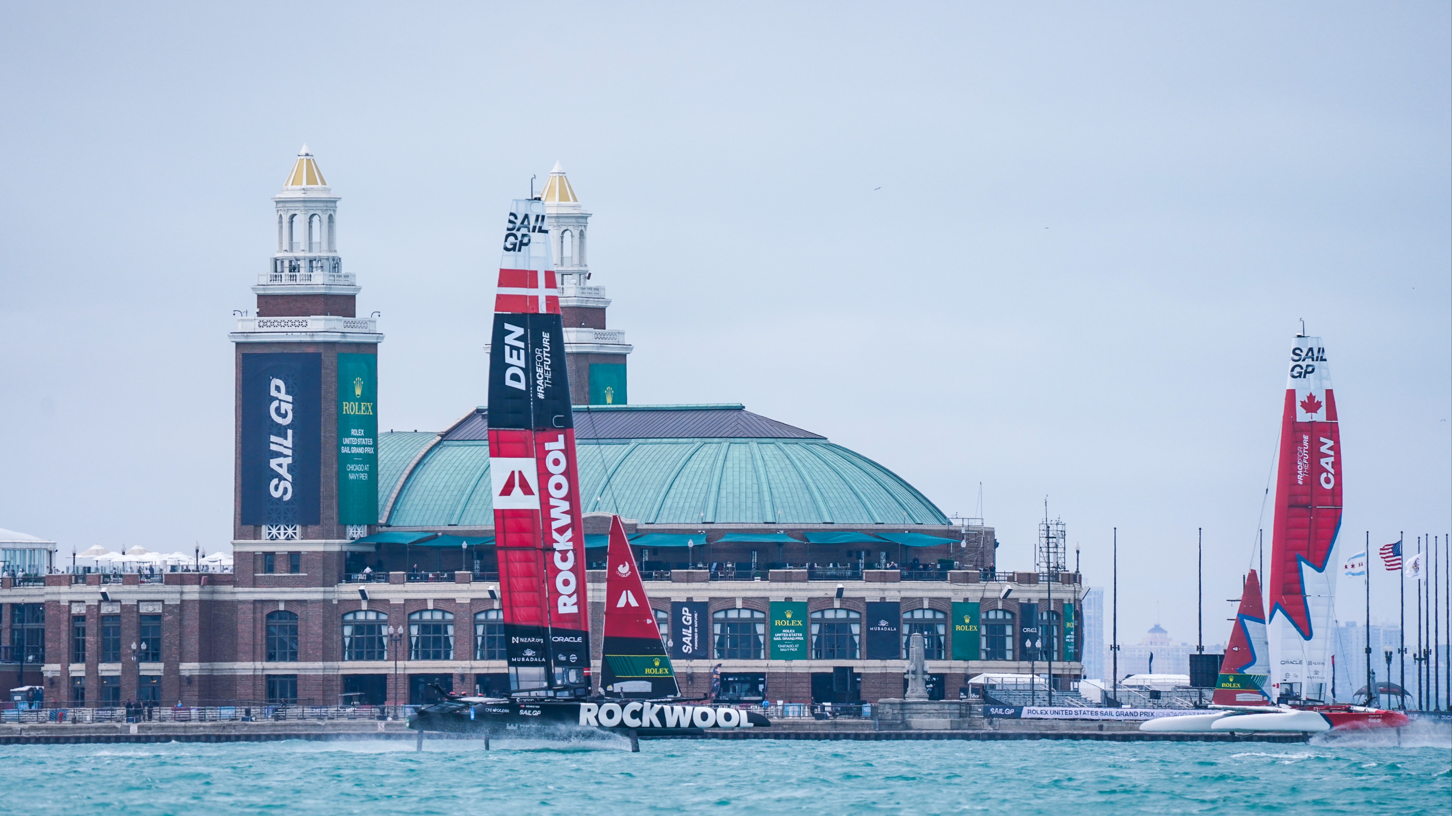 Season 4 // Denmark SailGP Team // Rebranded Denmark F50 in Chicago practice 