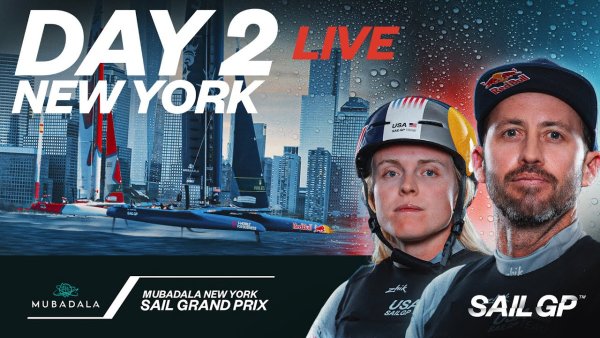 FULL RACE REPLAY: New York Sail Grand Prix - Race Day 2