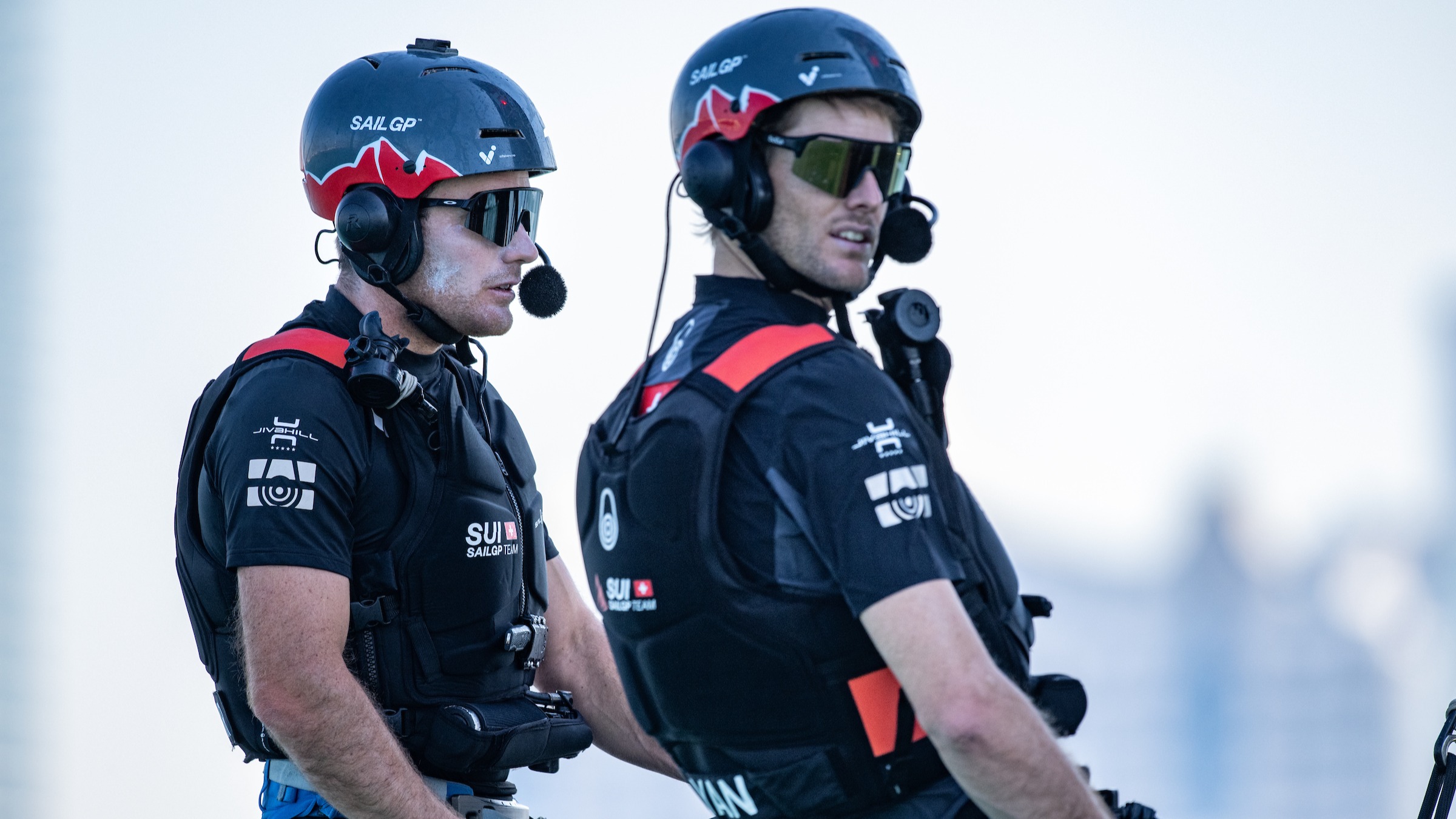 Season 4 // Sebastien Schneiter and Will Ryan during Abu Dhabi training on Switzerland F50