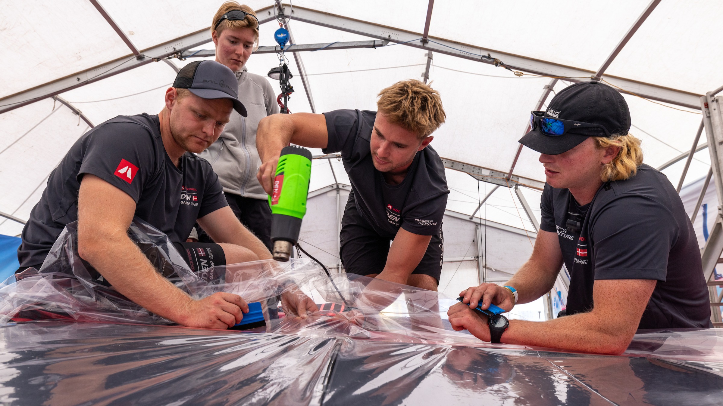 Season 3 // New Zealand Sail Grand Prix // Tech team make repairs in Lyttelton