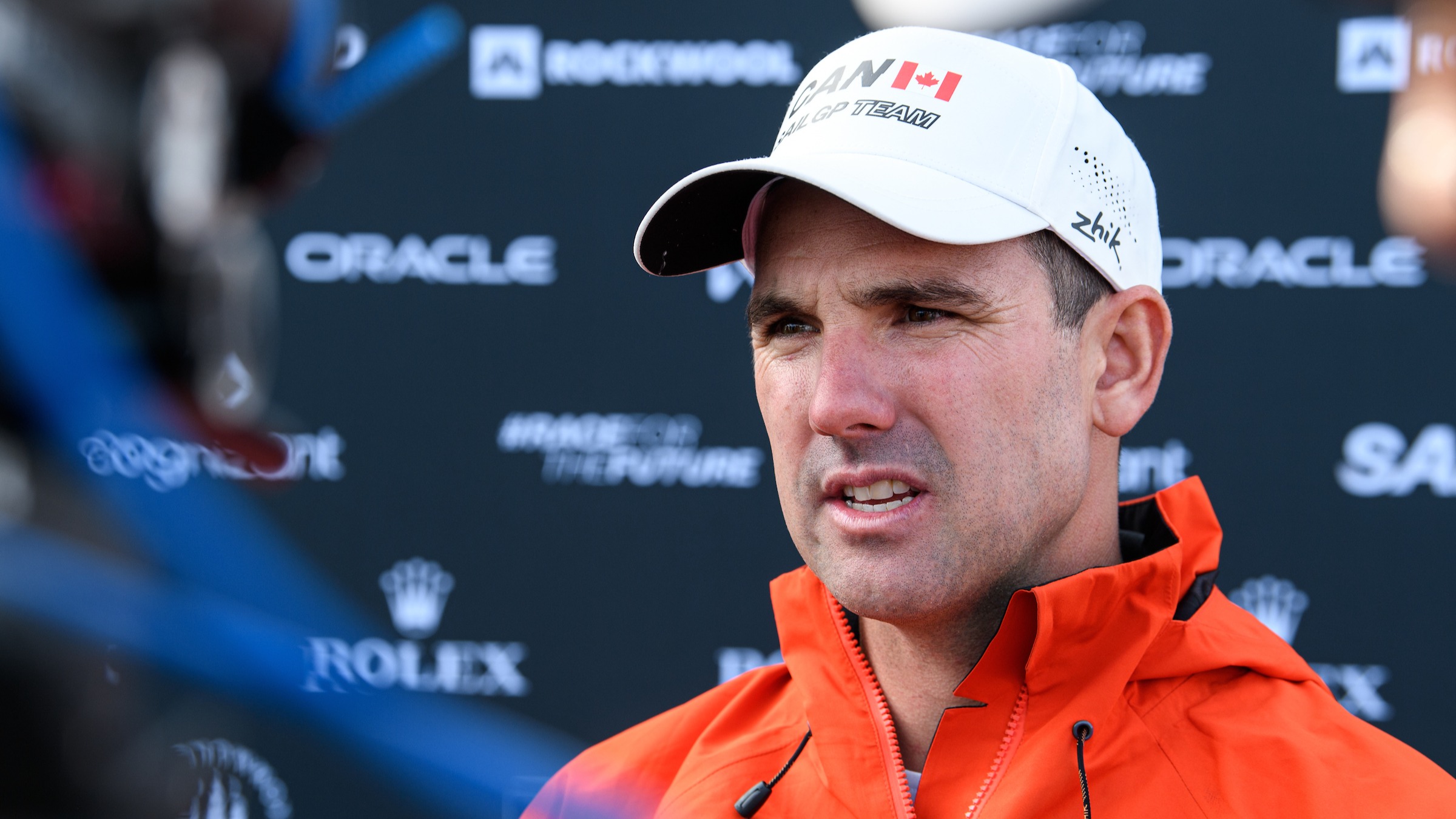 Season 3 // Canada SailGP Team // Phil Robertson talks to media in Copenhagen