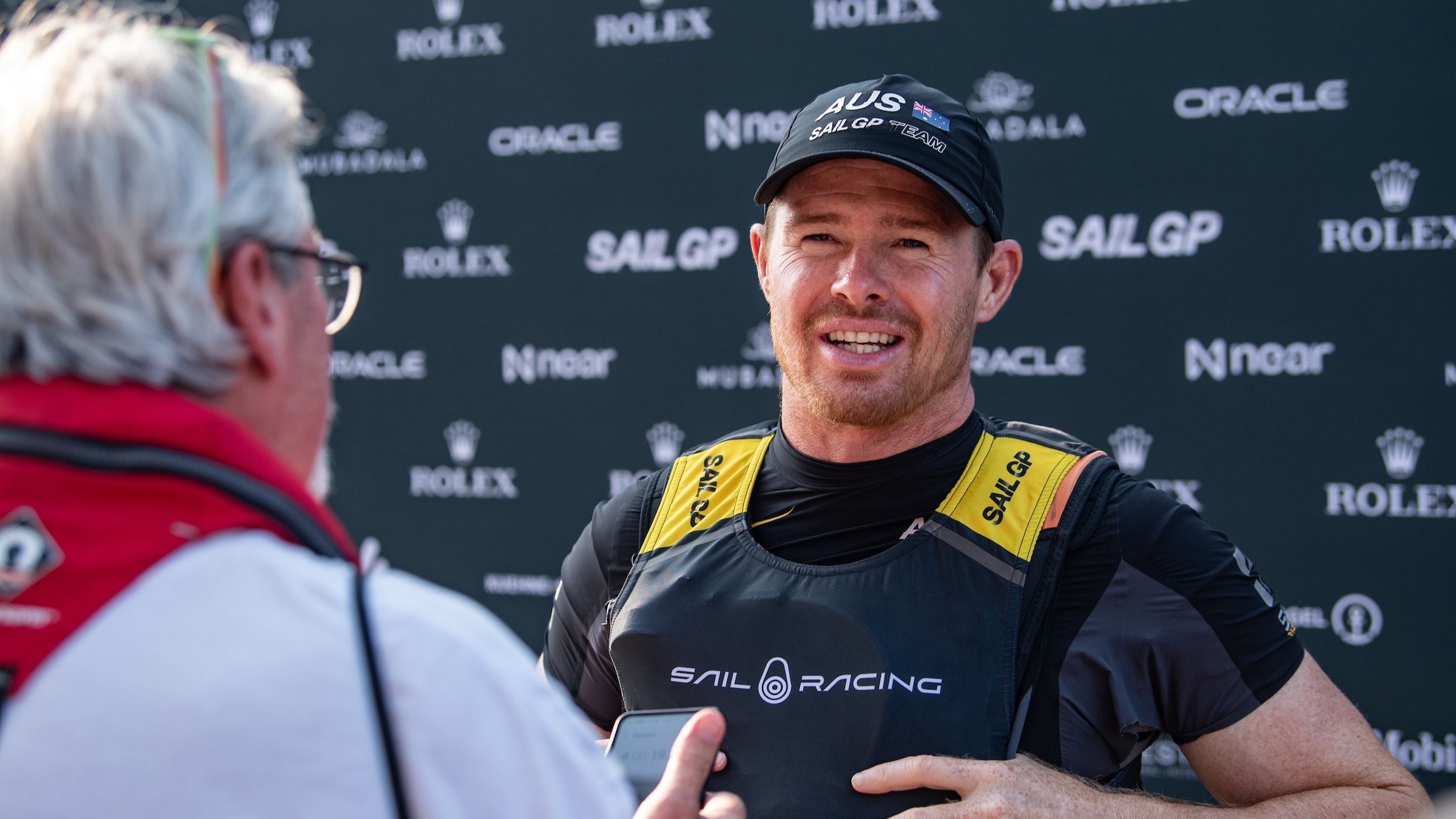 Temporada 4 // United States Sail Grand Prix Chicago // Tom Slingsby en zona mixta