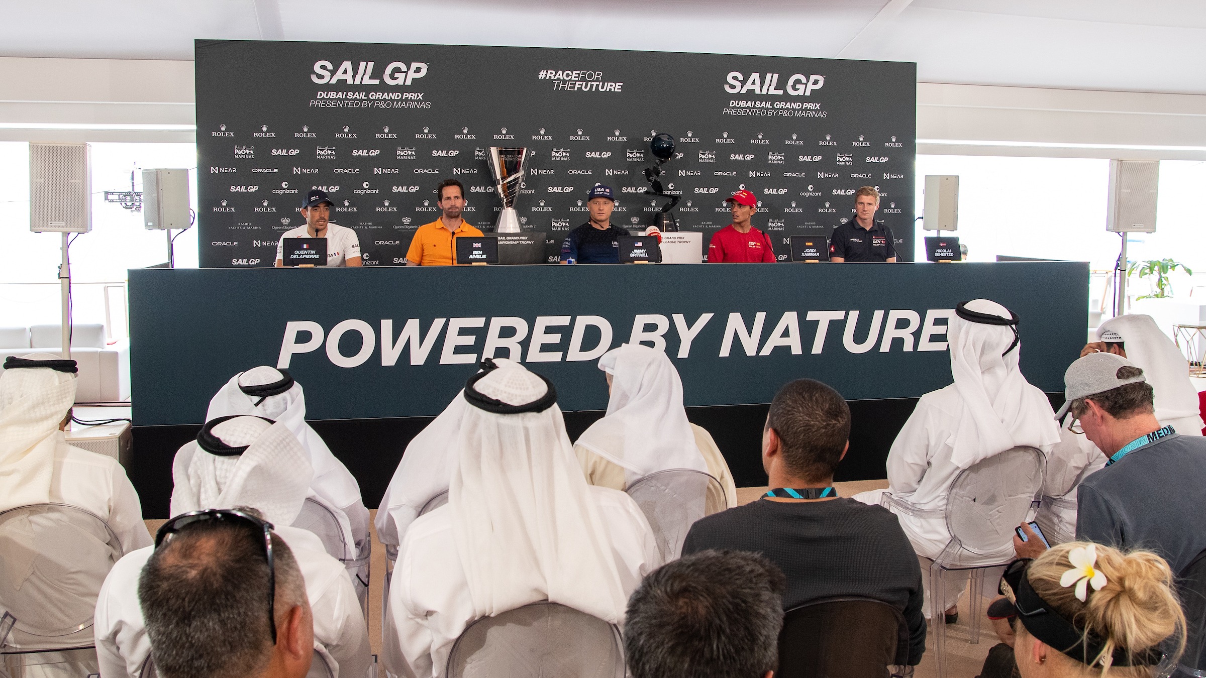 Season 3 // Dubai Sail Grand Prix // Press conference group shot 
