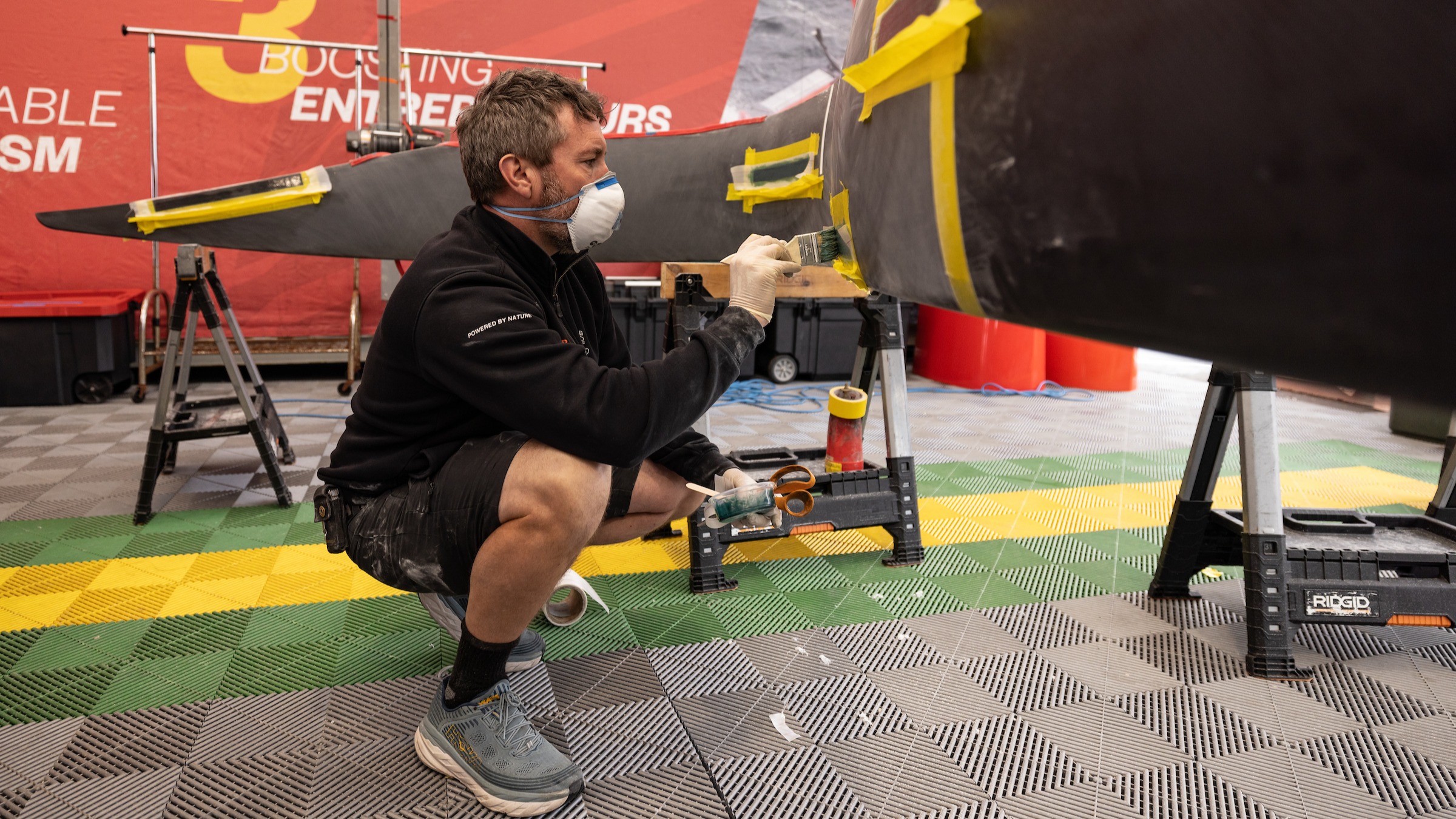 Season 3 // New Zealand Sail Grand Prix // Tech team member with foils 